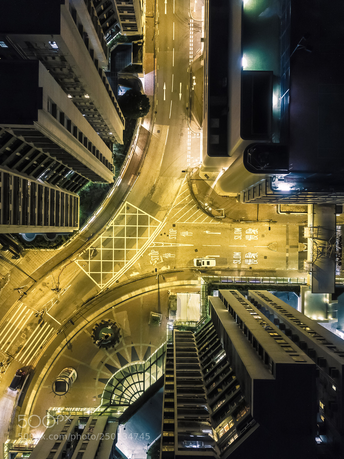 DJI FC220 sample photo. Hk at night photography