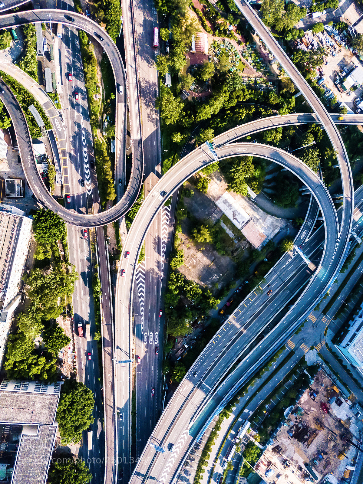 DJI FC220 sample photo. Junction from above photography