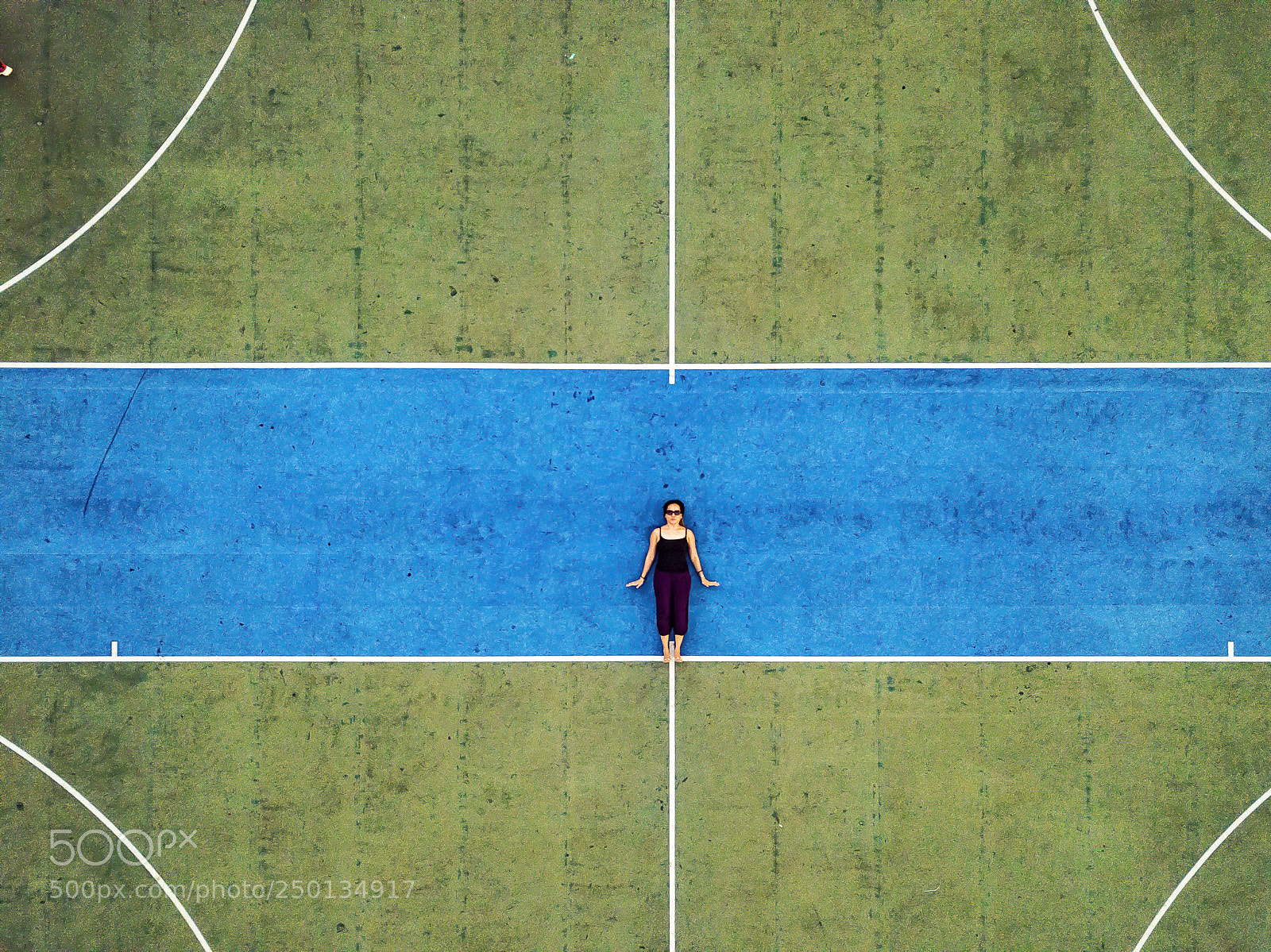 DJI FC220 sample photo. Woman laying down on photography