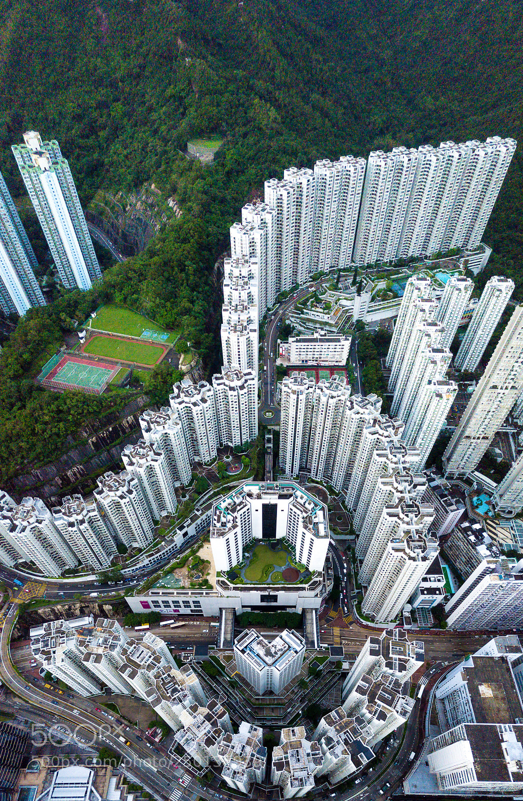 DJI FC220 sample photo. Hong kong from above photography