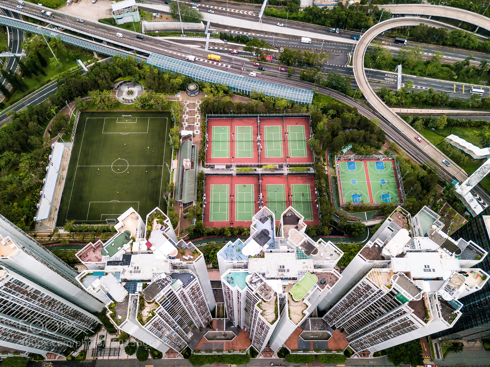 DJI FC220 sample photo. Hong kong from above photography