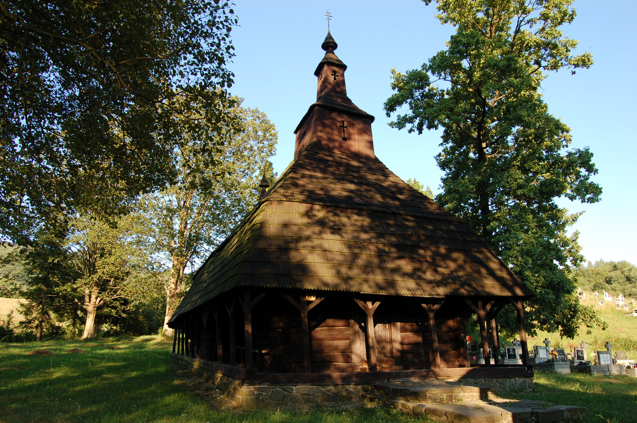 Nikon D50 sample photo. Wooden church in topola (slovakia) photography