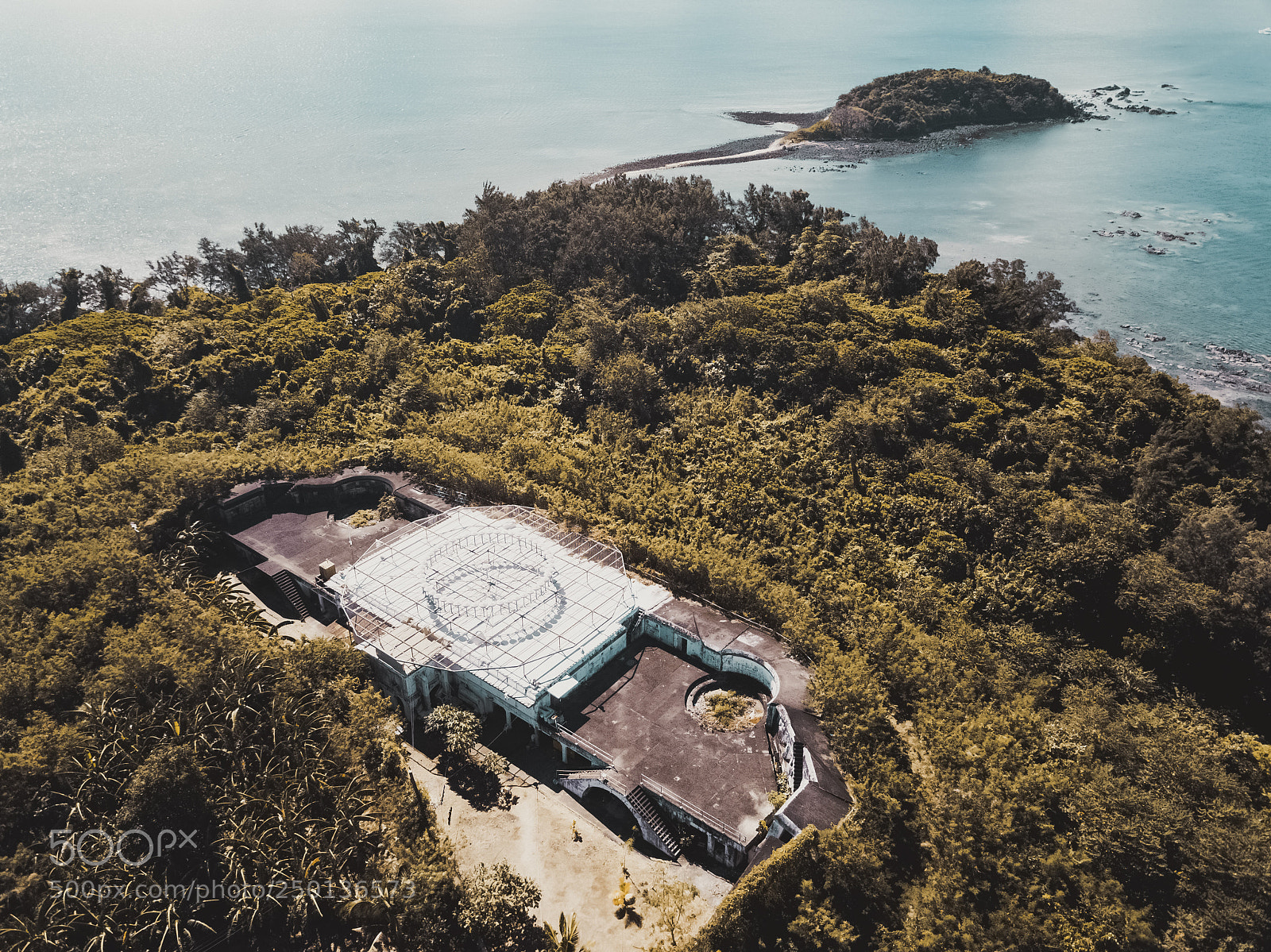 DJI FC220 sample photo. Drone view of old photography