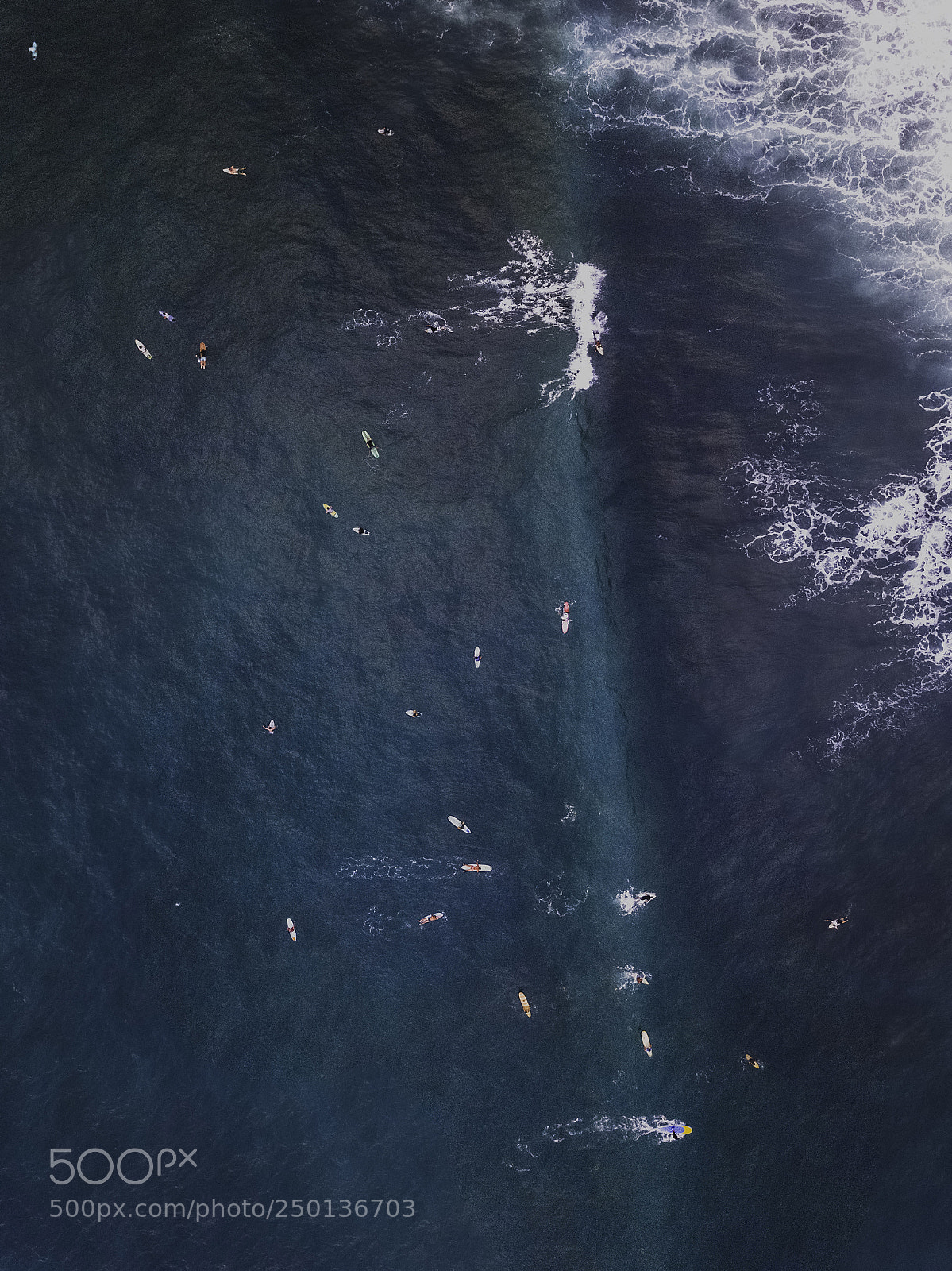 DJI FC220 sample photo. Drone view of surf photography