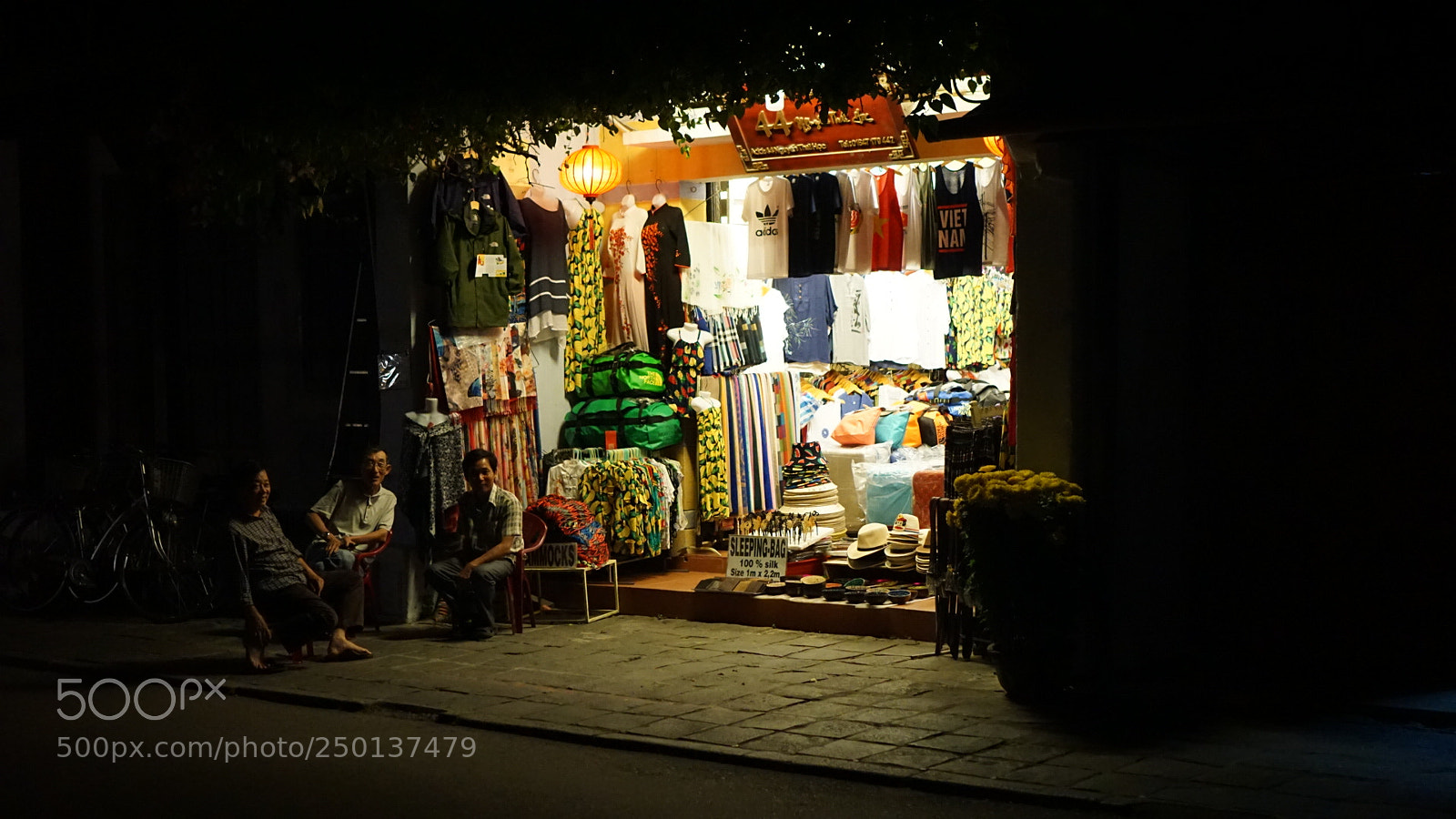 Sony a6000 sample photo. Hoian store at night photography