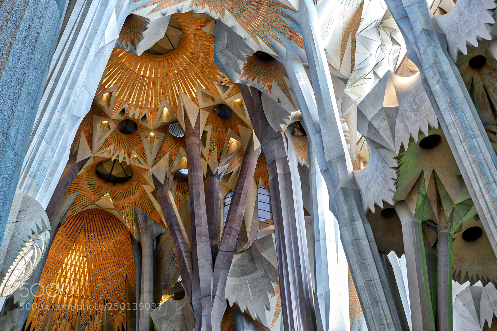Nikon D4S sample photo. Sagrada familia inside ! photography