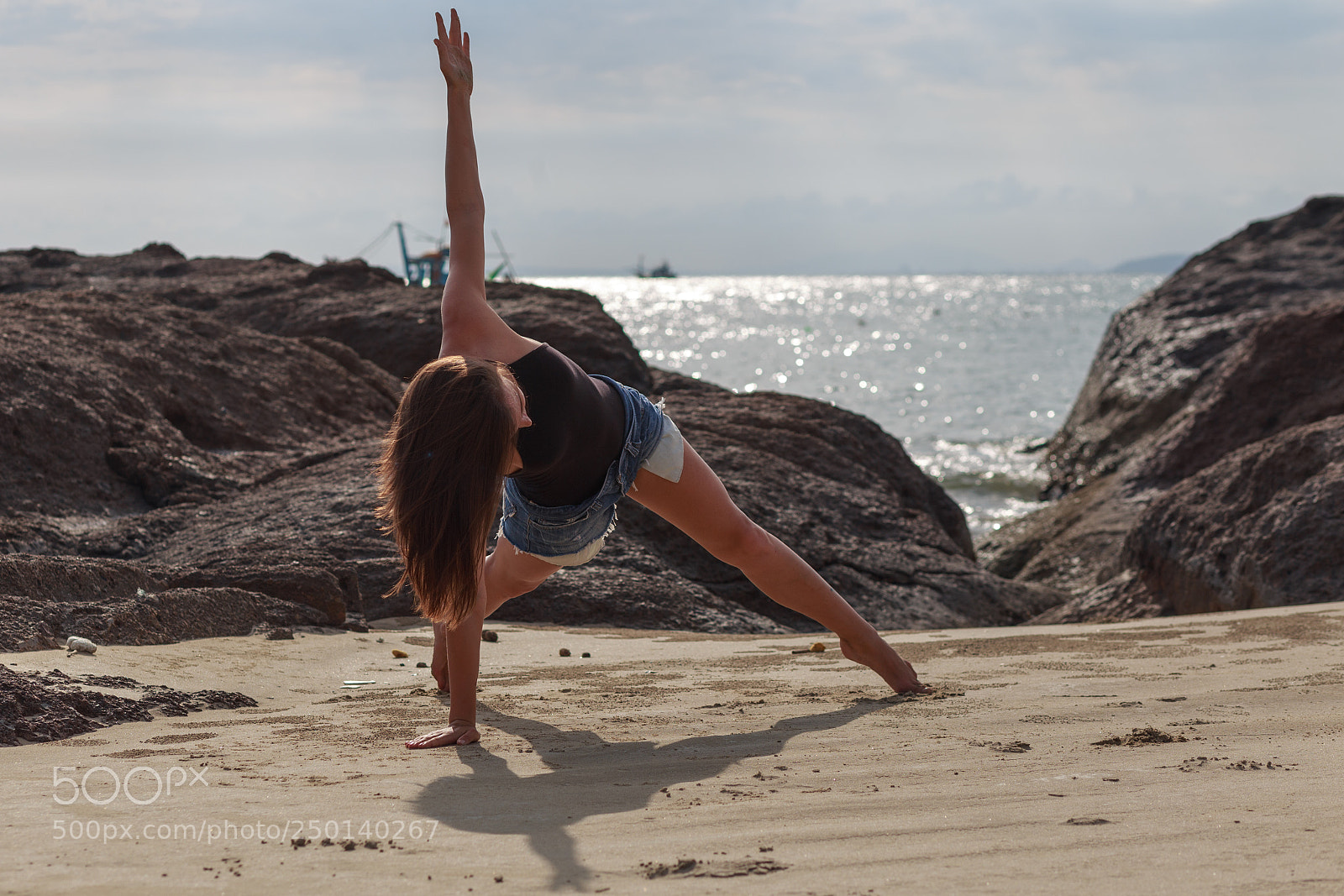 Canon EOS 6D sample photo. Young woman practicing yoga photography