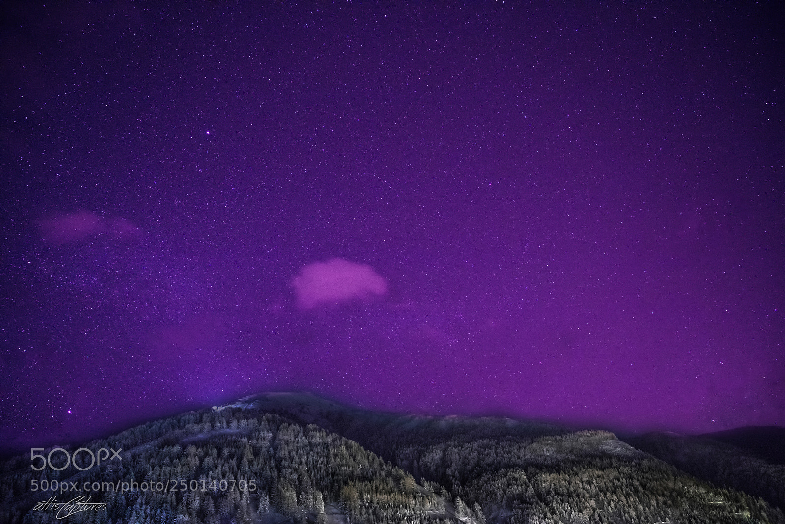 Canon EOS 5D Mark IV sample photo. Stars above hills photography