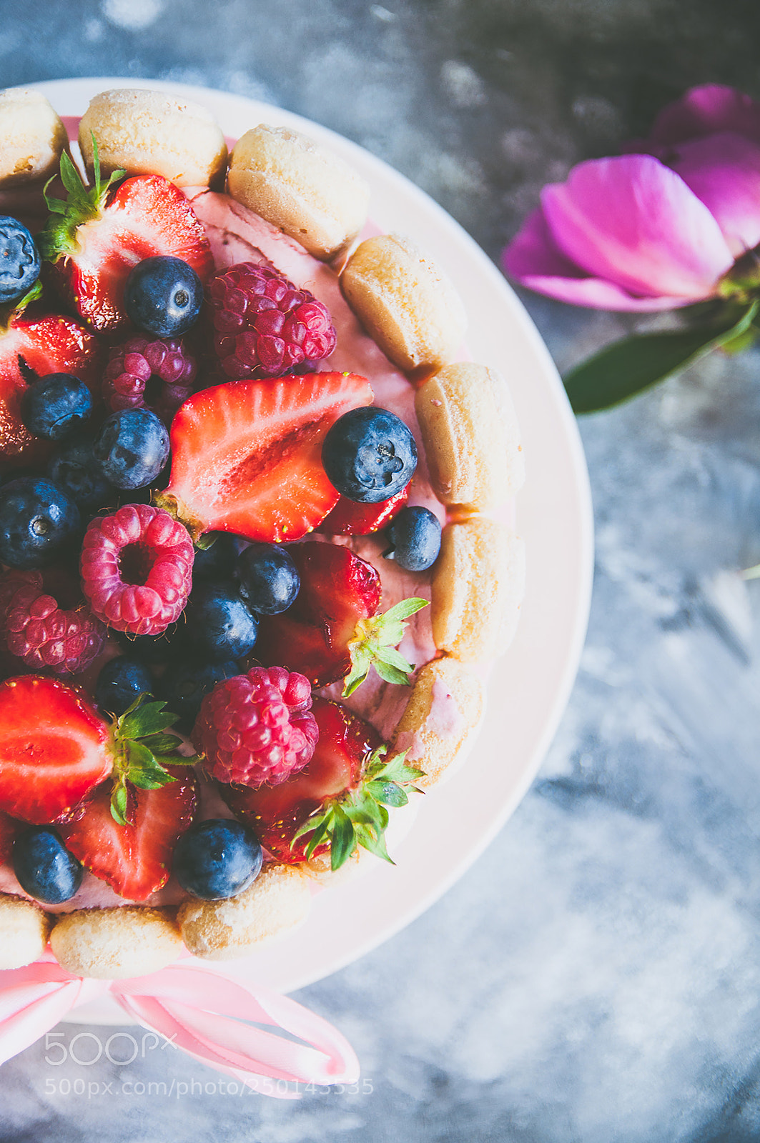 Nikon D5000 sample photo. Cake with berries on photography