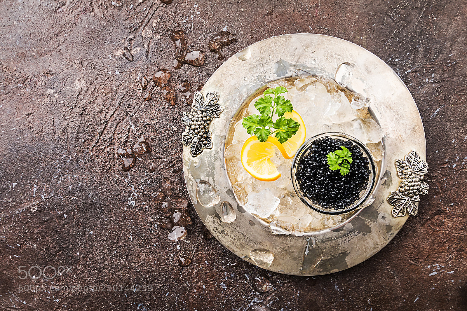 Canon EOS 70D sample photo. Black caviar on ice photography