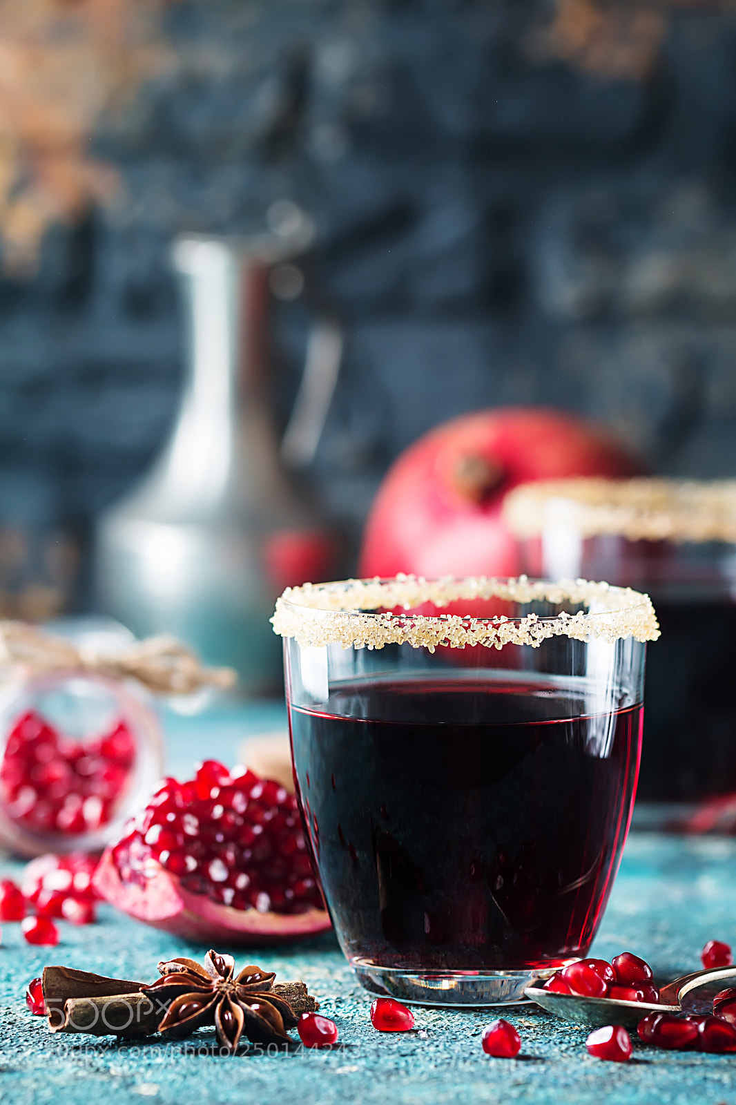 Canon EOS 70D sample photo. A glass of pomegranate photography