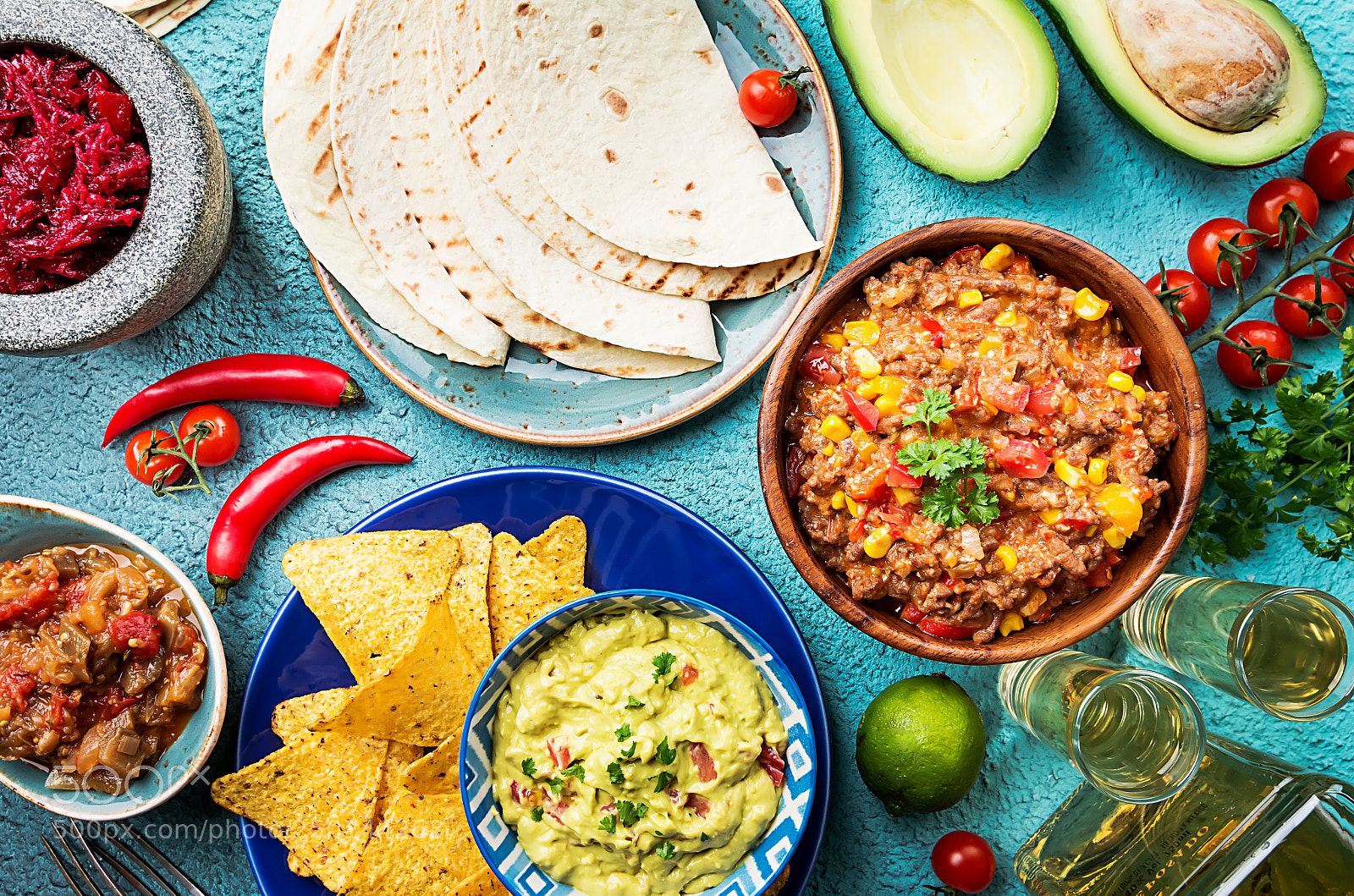 Canon EOS 70D sample photo. Mexican food mix photography