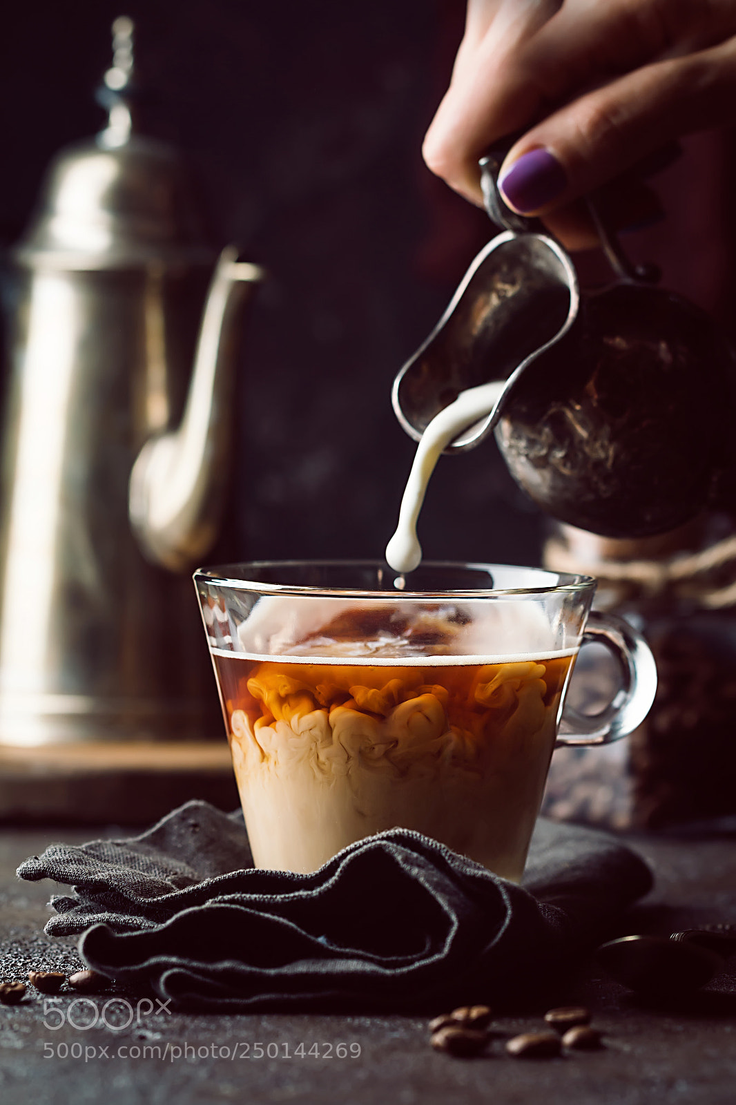 Canon EOS 70D sample photo. Glass cup of coffee photography