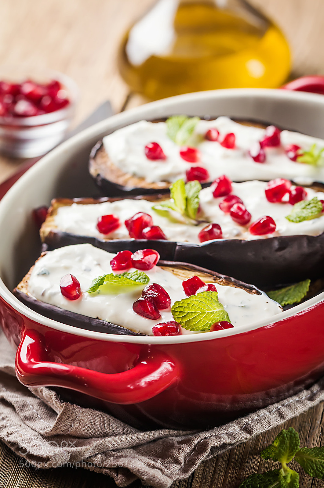 Canon EOS 70D sample photo. Grilled eggplants with sauce photography