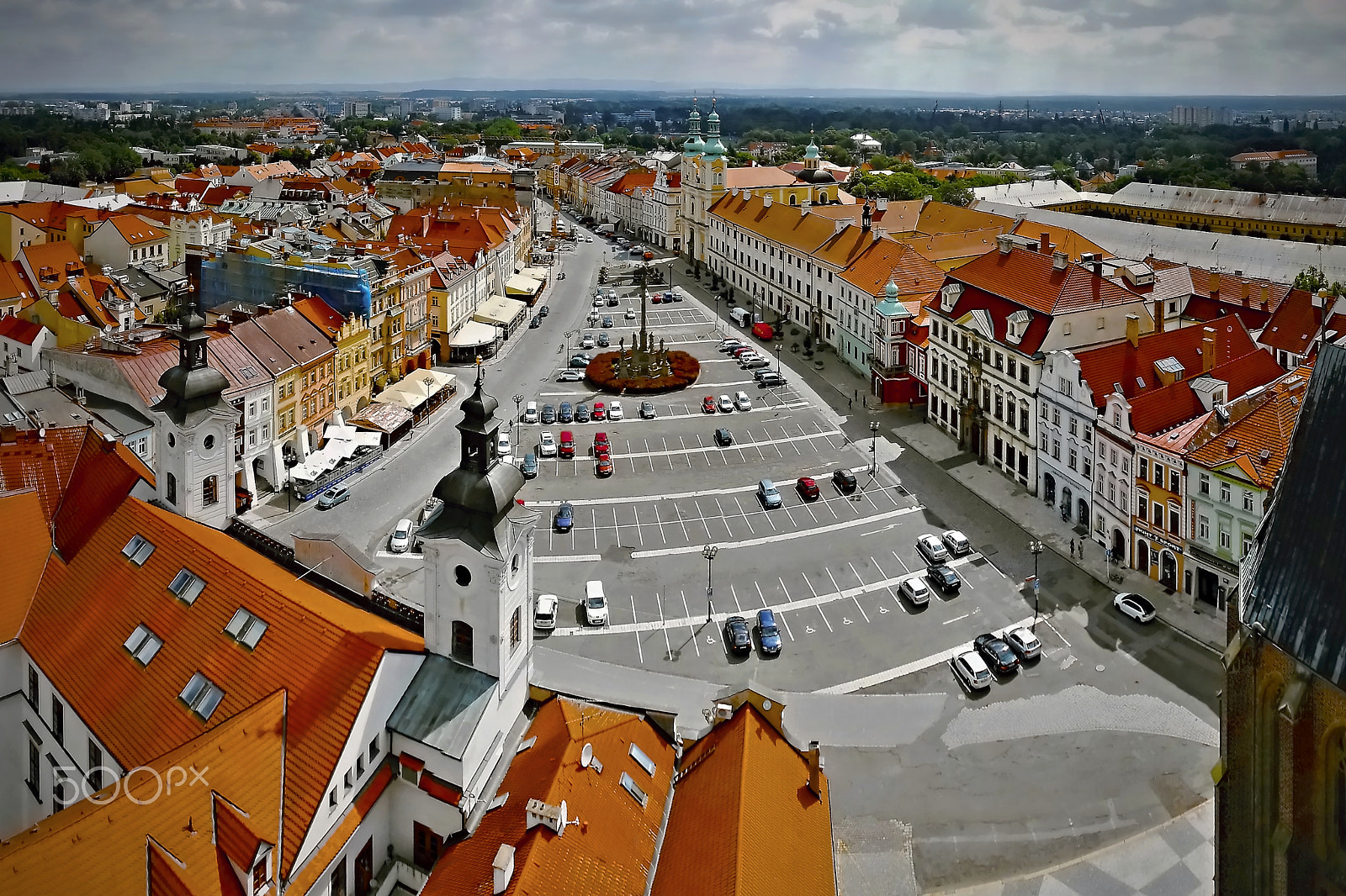 Nikon Coolpix S3300 sample photo. Hradec kralove, czech republic - july 10, 2015 - big square before reconstruction when viewed... photography