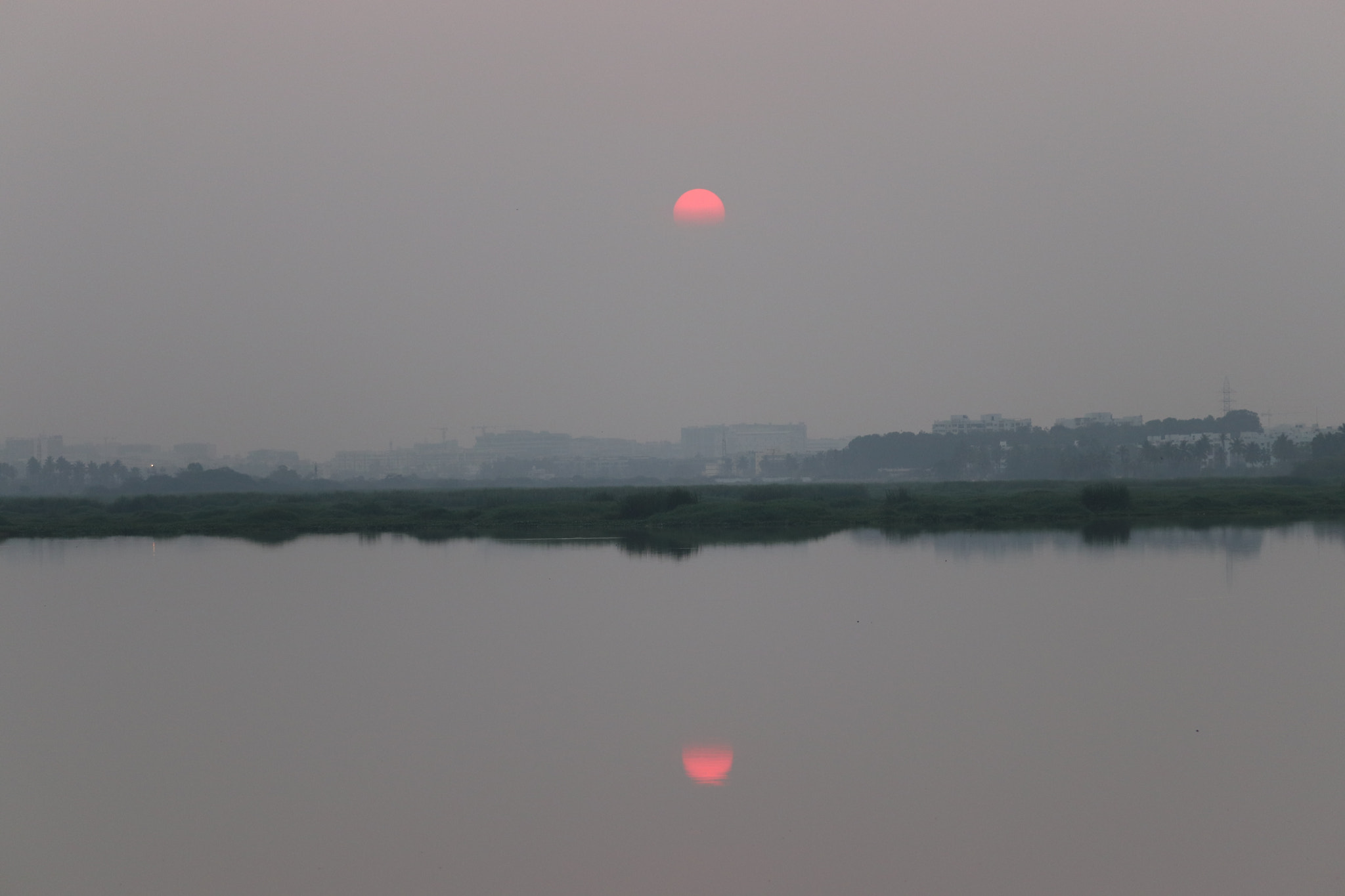 Canon EF-S 55-250mm F4-5.6 IS STM sample photo. Bengaluru lake 🌅 photography