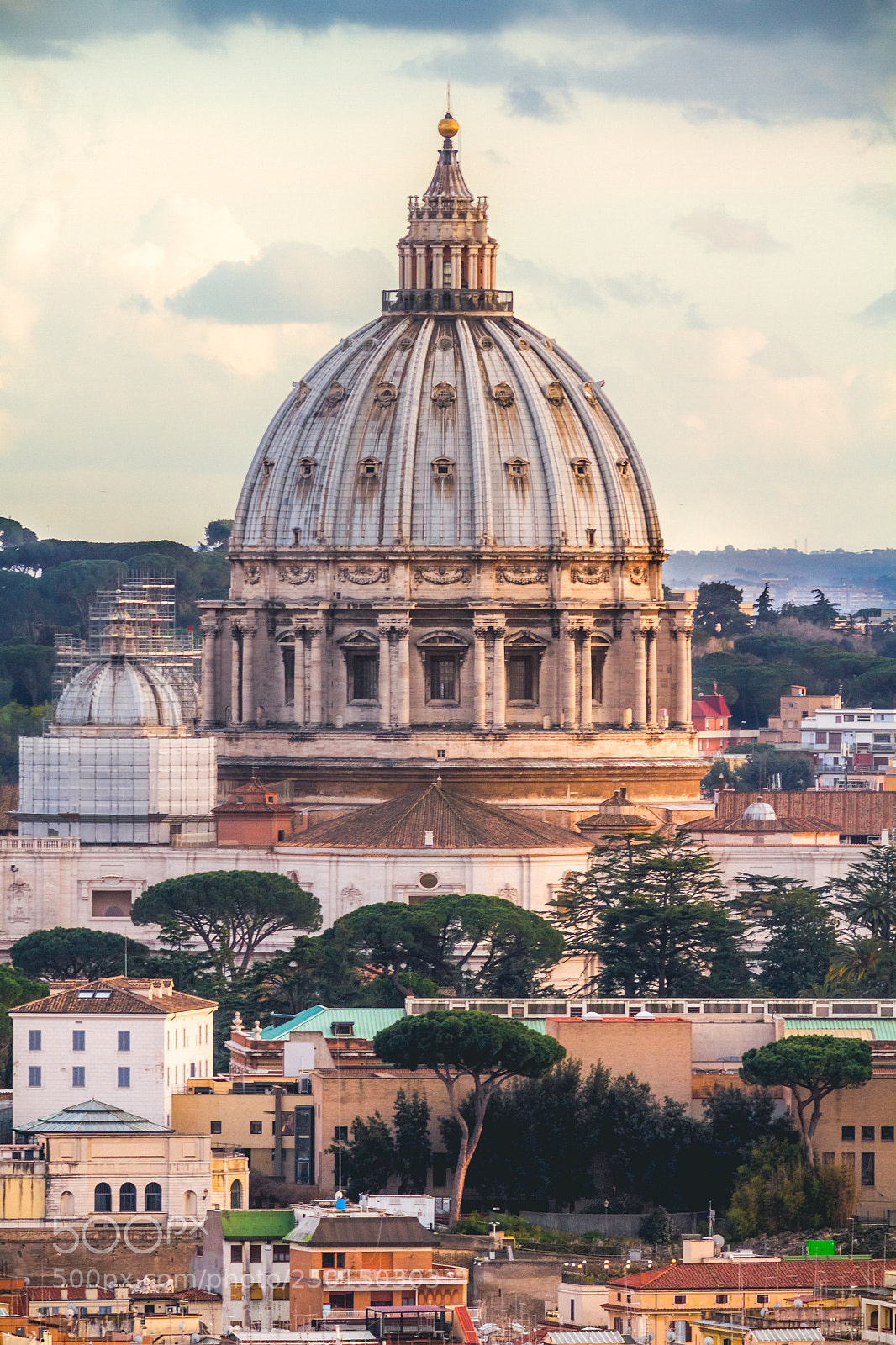 Canon EOS 7D sample photo. St. peter's basilica dome photography