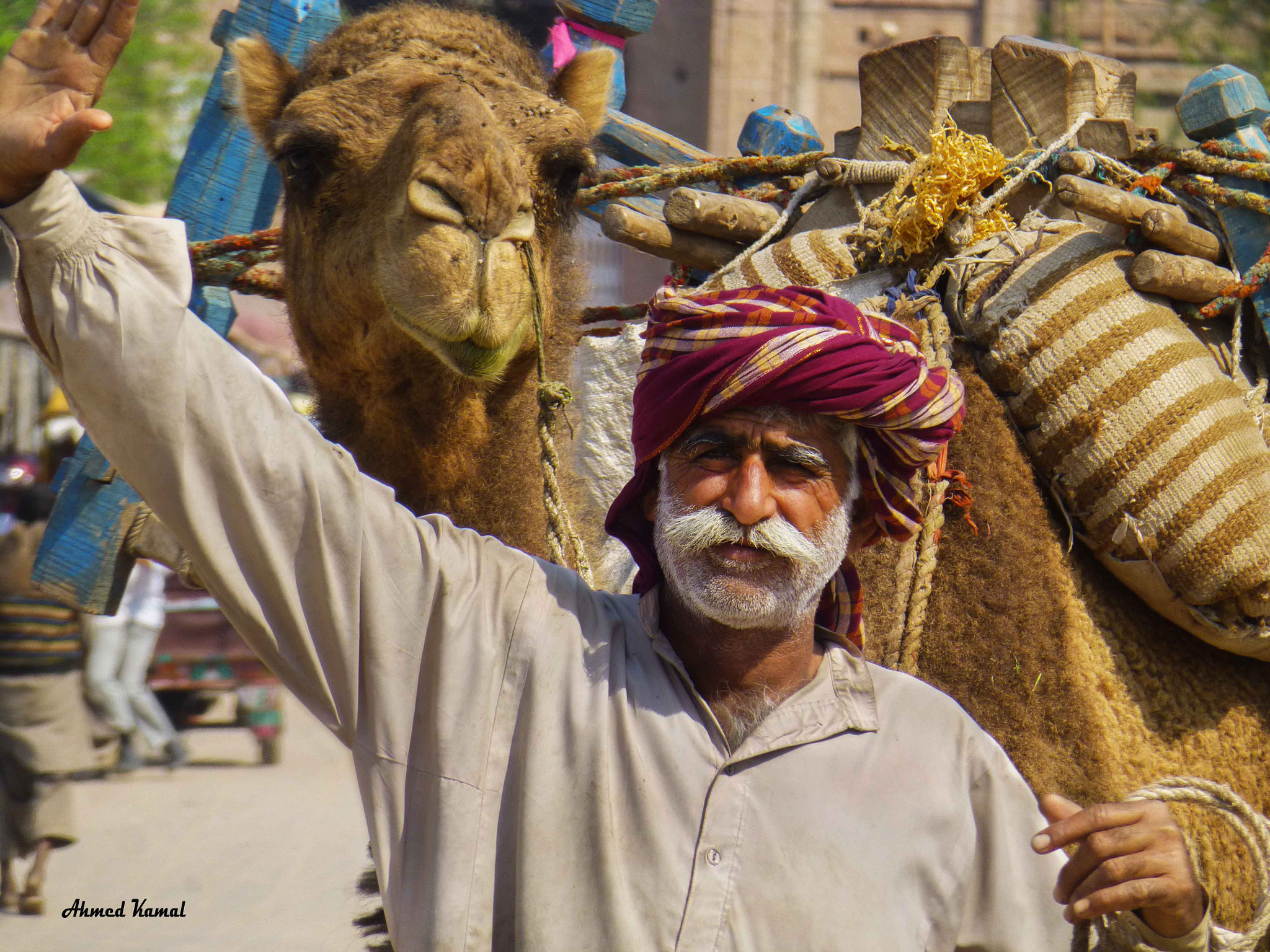 Panasonic Lumix DMC-ZS20 (Lumix DMC-TZ30) sample photo. Camel herder photography