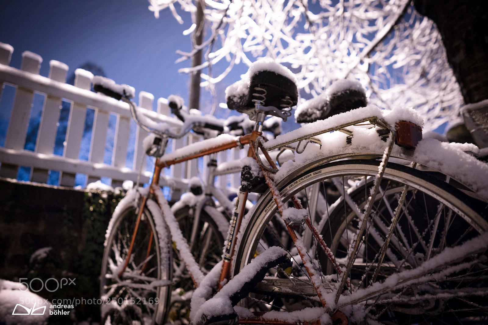 Sony a7R II sample photo. Icey bicycle in winter photography