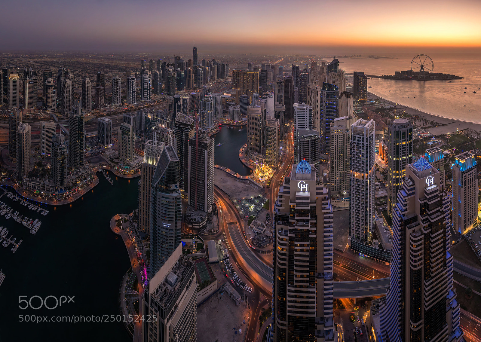 Nikon D850 sample photo. Sunset from cayan tower photography