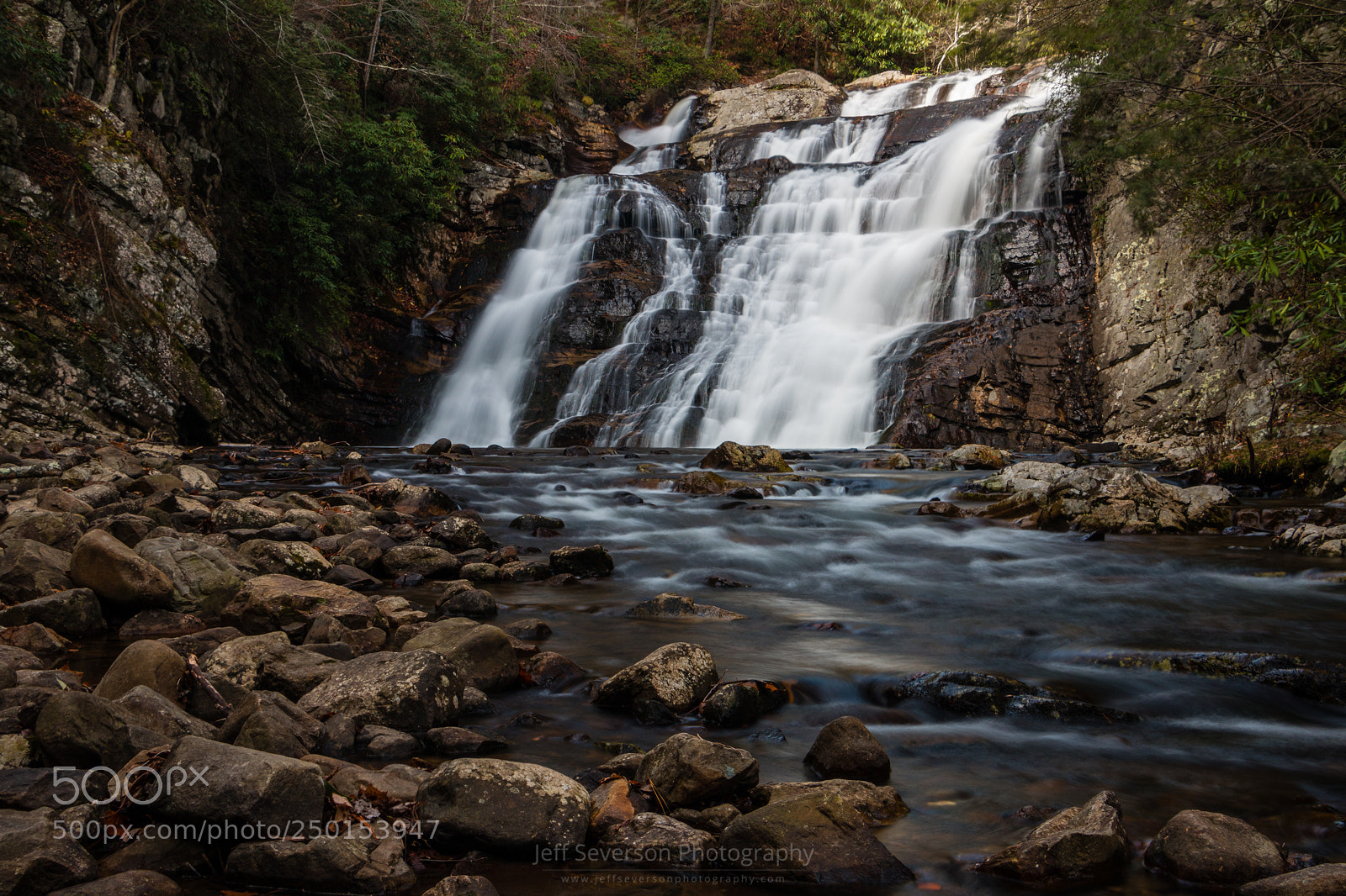 Canon EOS 70D sample photo. Laurel falls in autumn photography