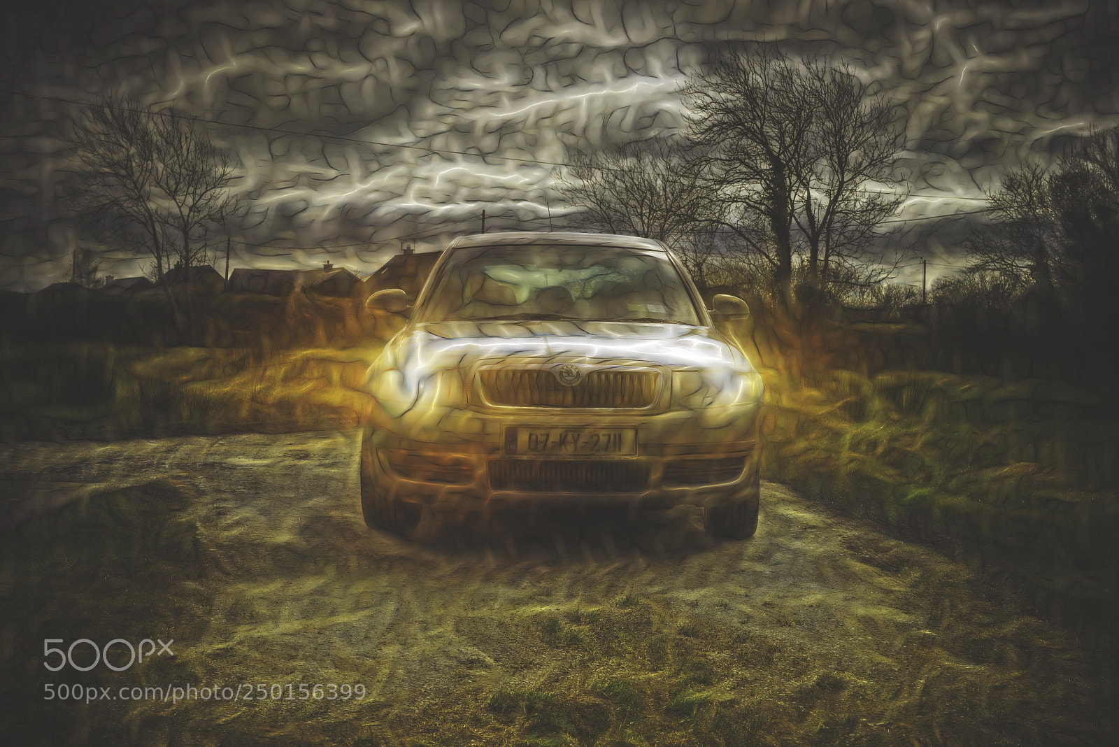 Nikon D810 sample photo. Fractalius car photography