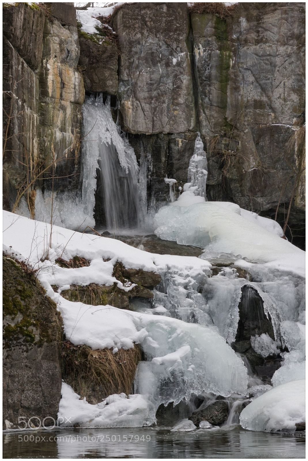 Sony a6000 sample photo. Water and ice photography
