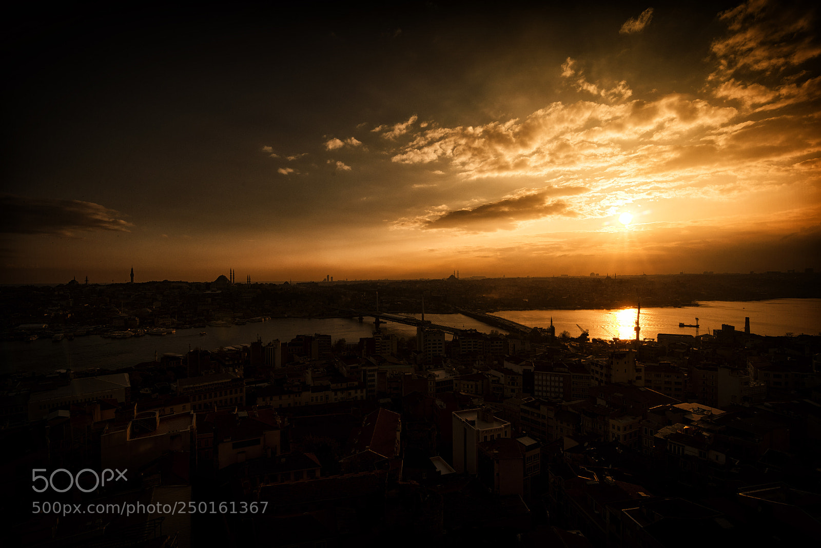 Nikon D800 sample photo. Sunset over istanbul photography