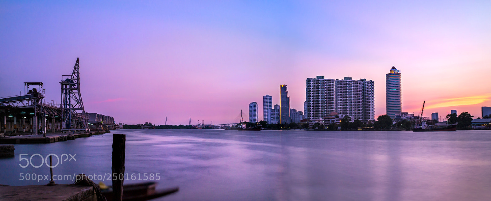 Nikon D610 sample photo. Evening chao phraya river photography