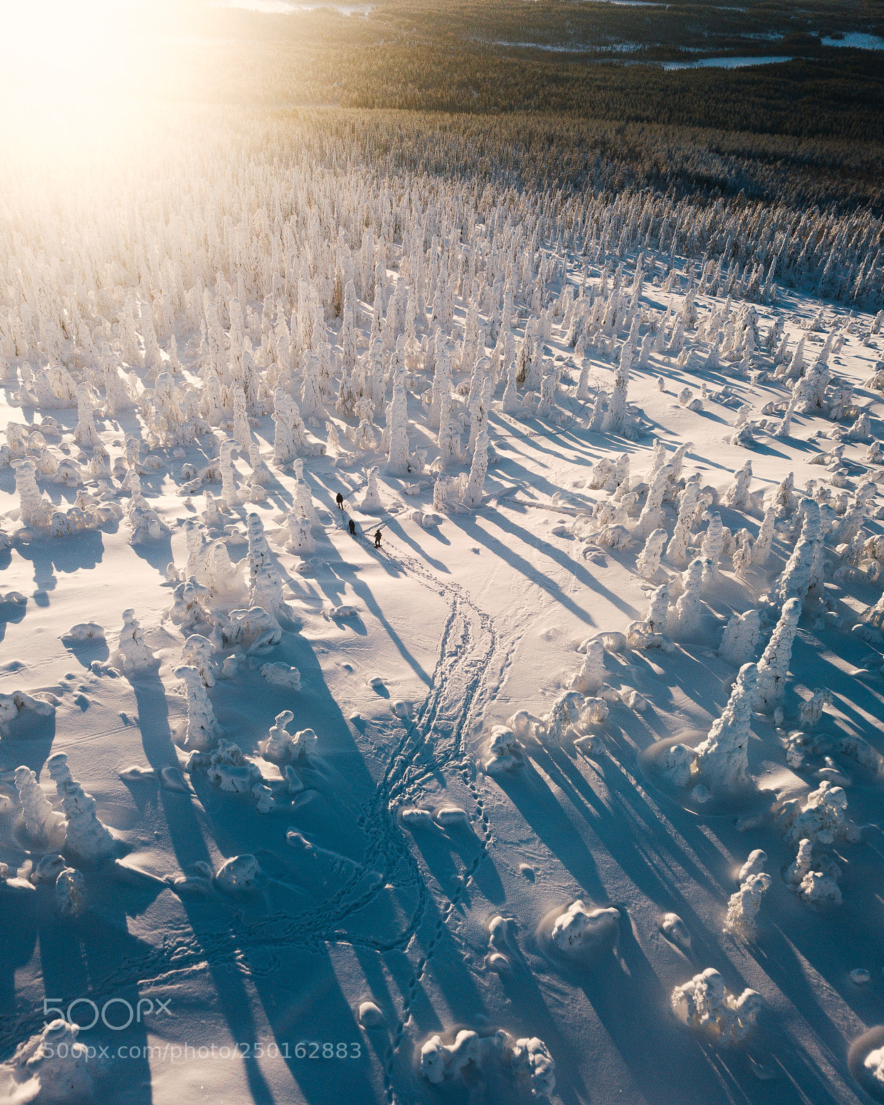 DJI FC220 sample photo. Hiking through finnish lapland photography
