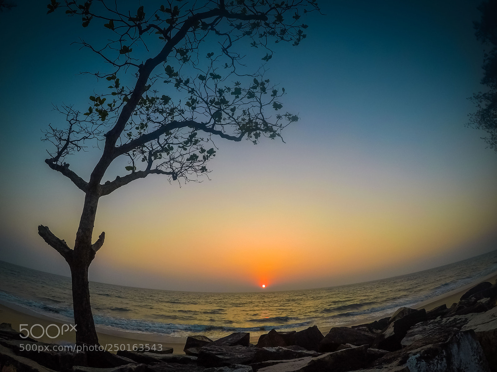 GoPro Hero5 Black sample photo. Quiet beach sunset, perfect photography