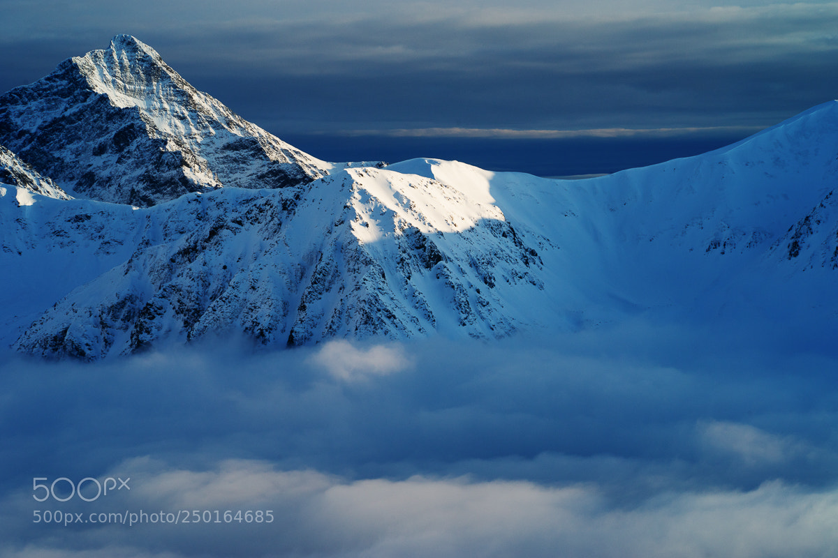 Sony a7 II sample photo. Mountain landscape with clouds. photography