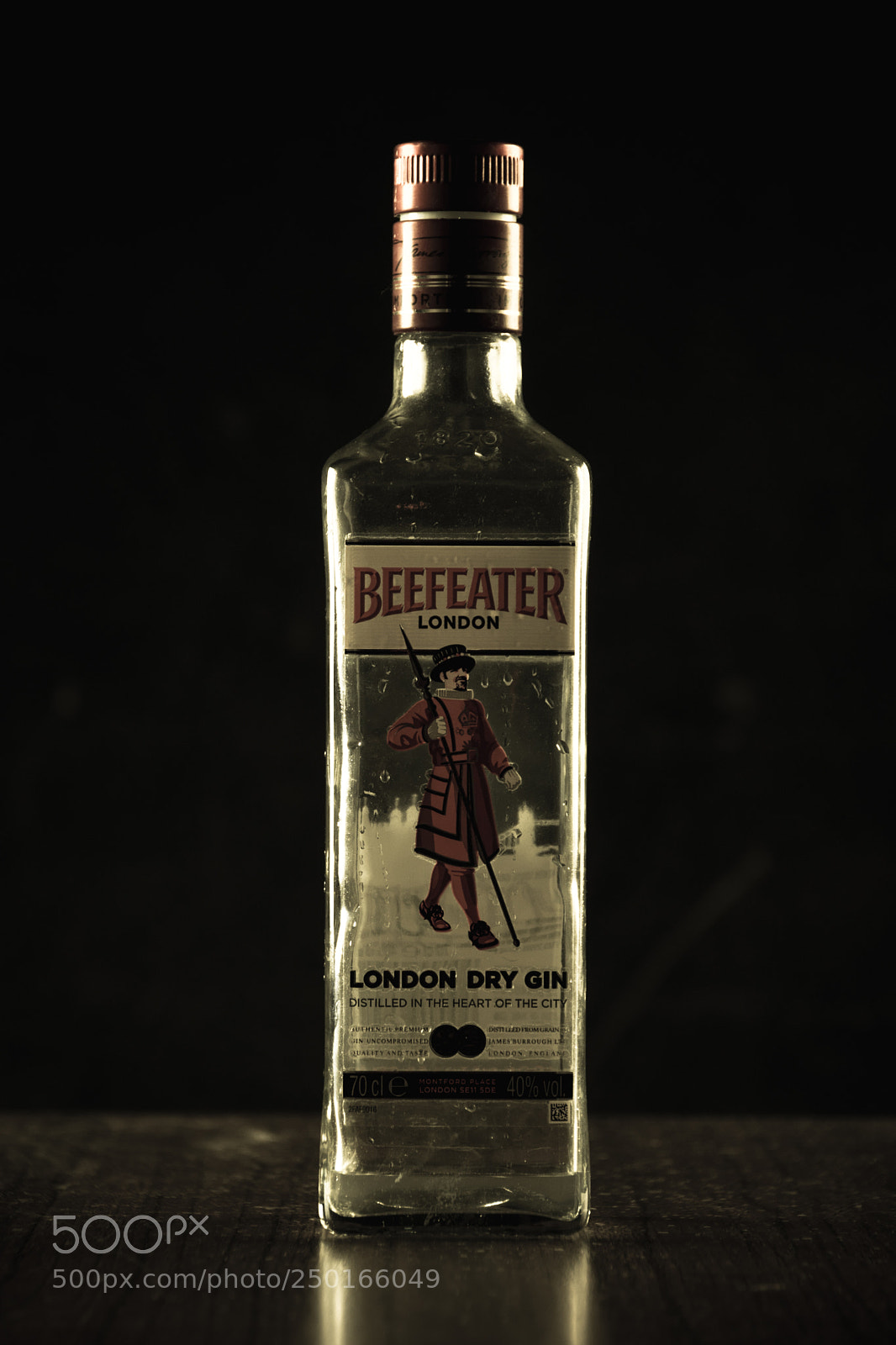 Nikon D3400 sample photo. Beefeater bottle photography
