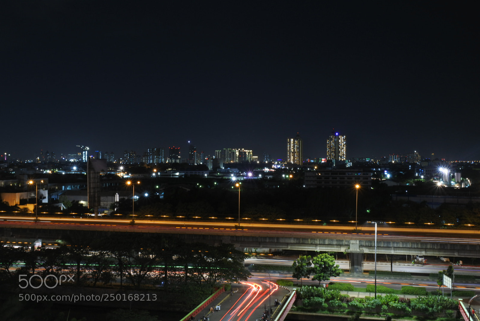Nikon 1 J5 sample photo. Jakarta at night photography