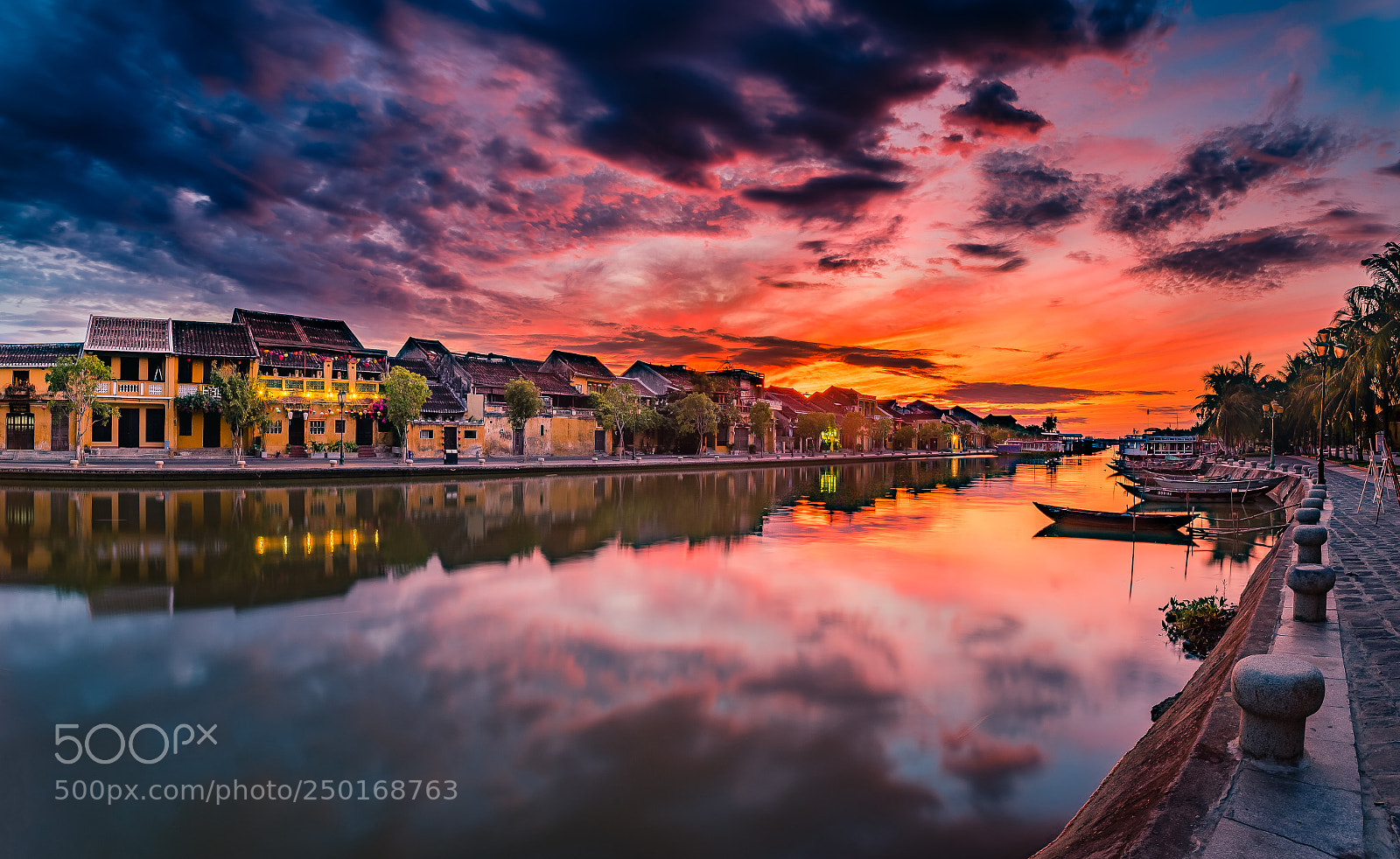 Sony a7 II sample photo. Hoi an sunrise photography