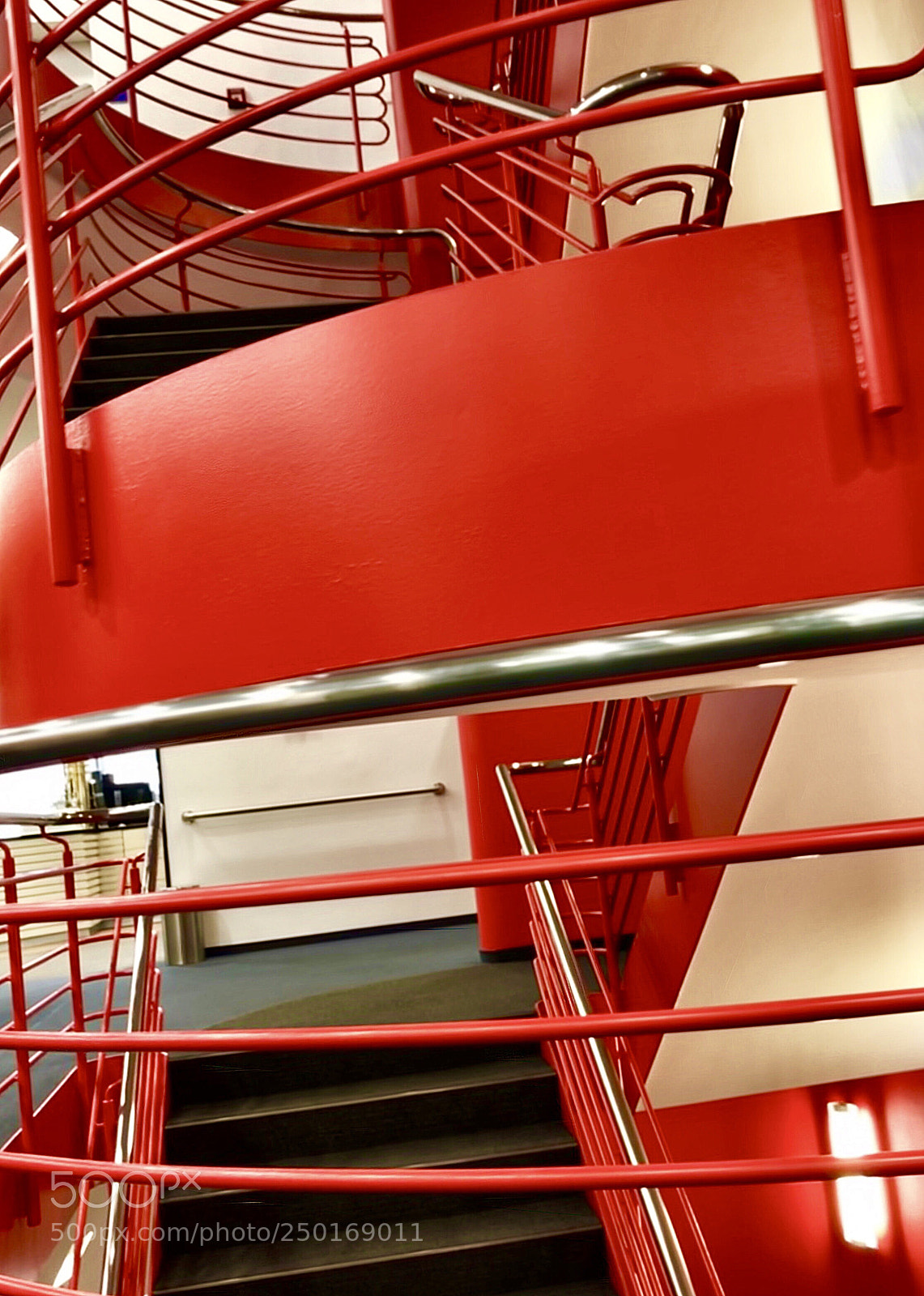 Apple iPhone 7 Plus sample photo. Red staircase 2 photography