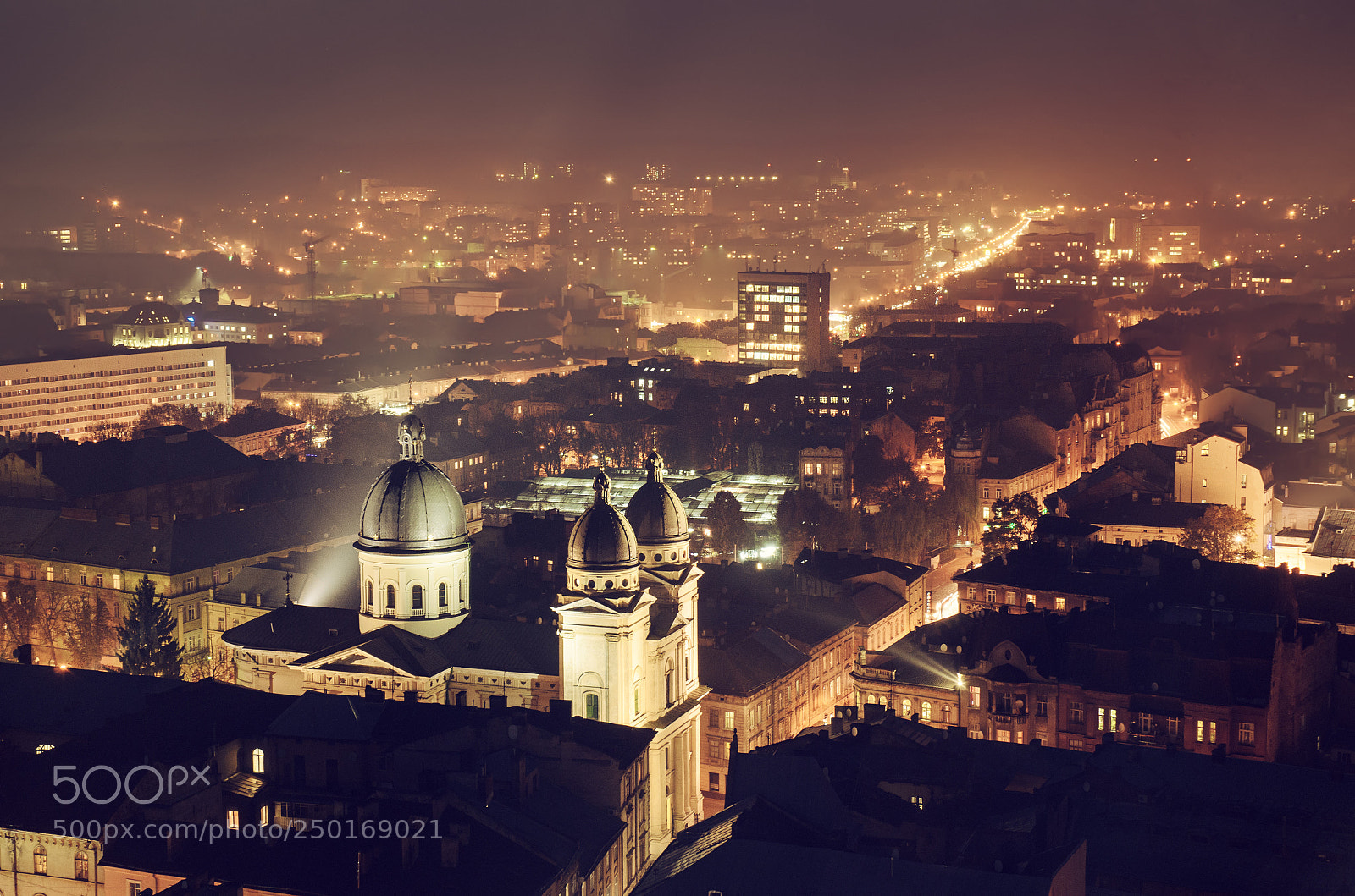 Nikon D7000 sample photo. Twilight in lviv photography