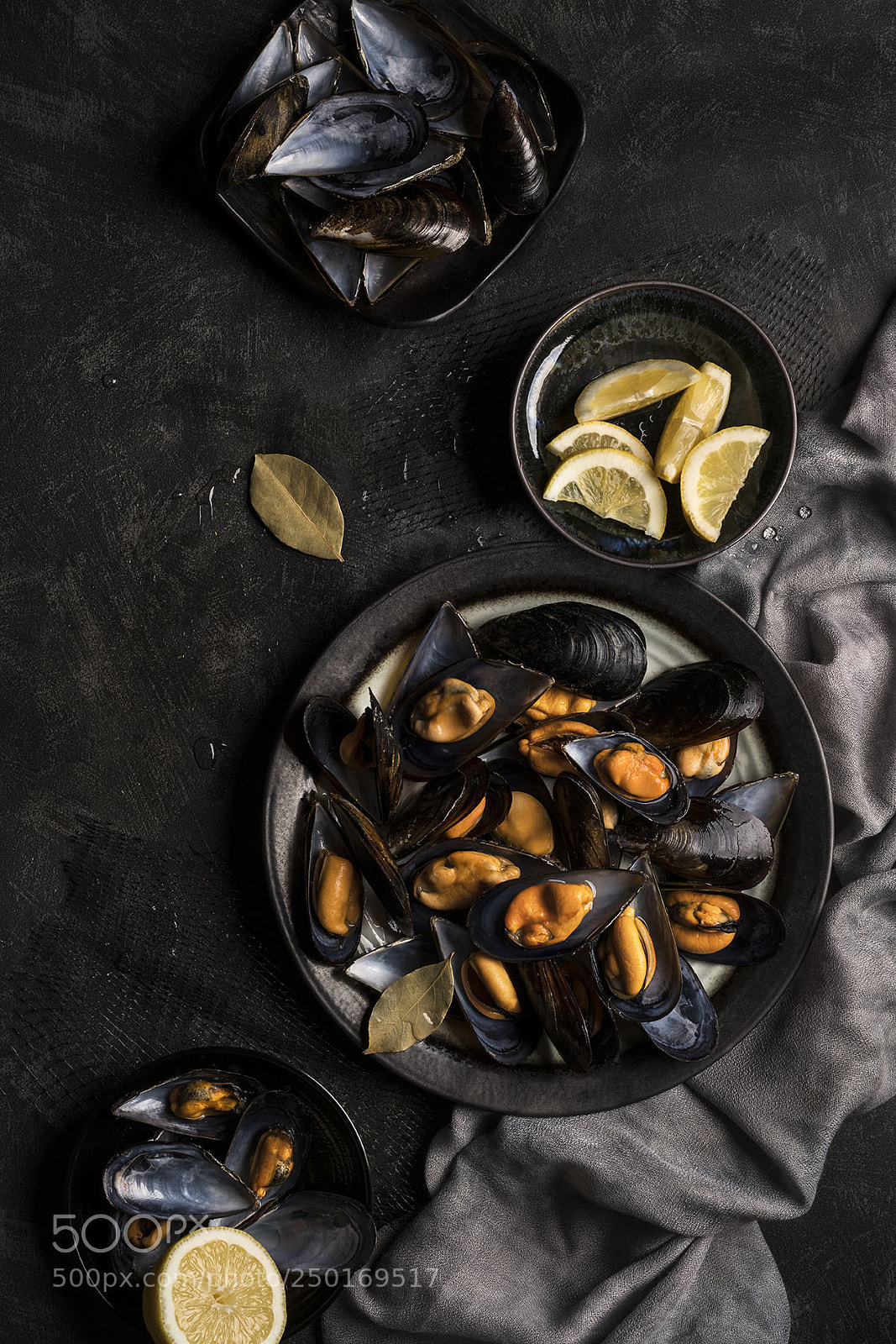 Sony a7R II sample photo. Steamed mussels photography