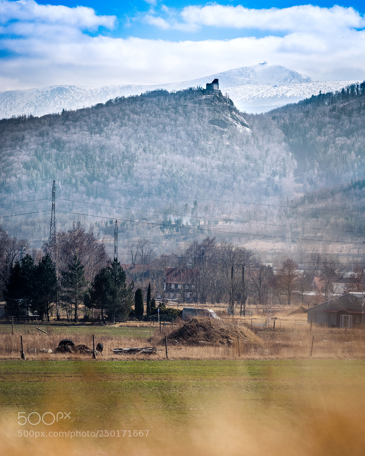 Nikon D3300 sample photo. Mount sniezka + chojnik castle photography