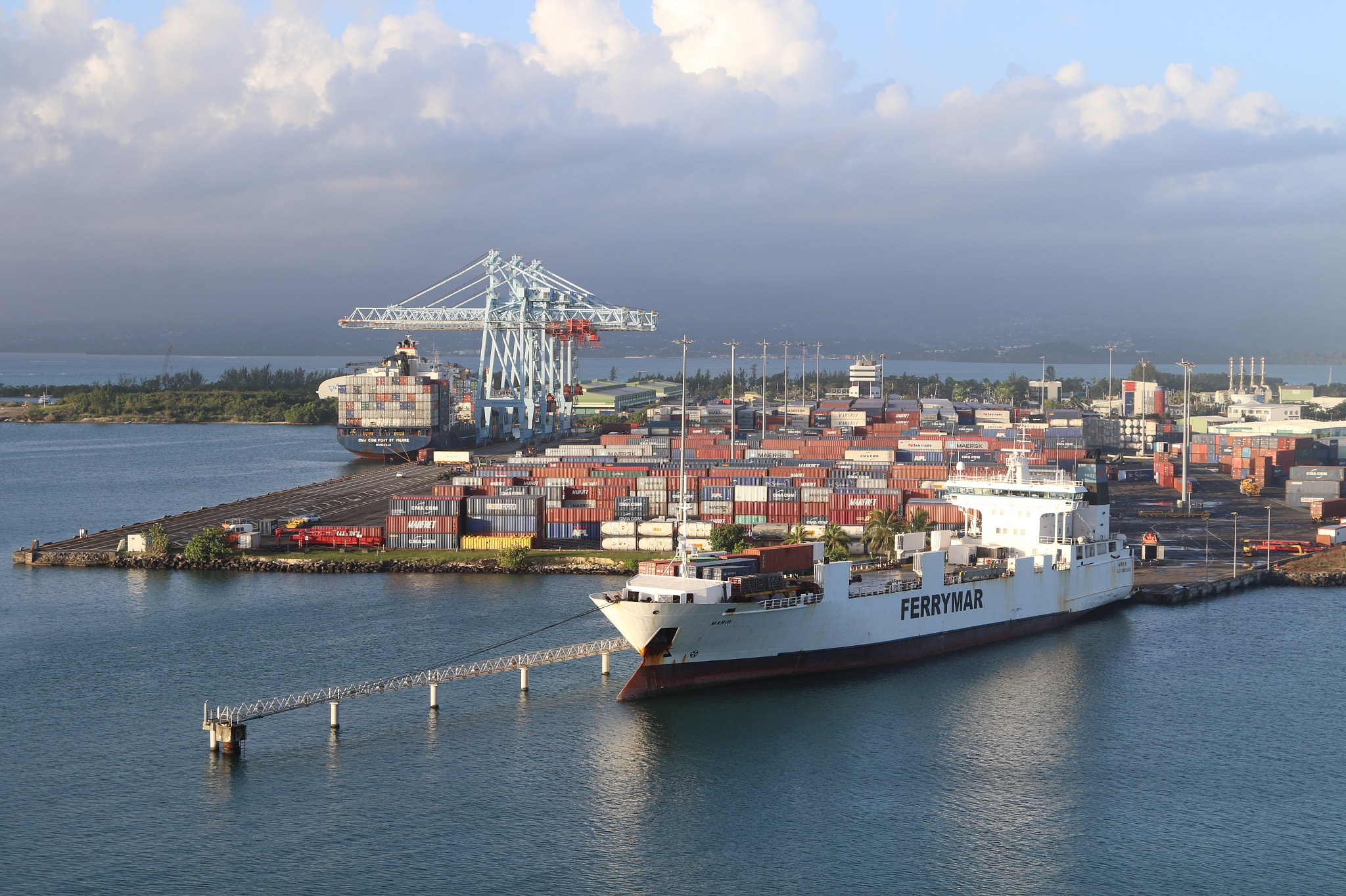 Canon EF 24-105mm F4L IS USM sample photo. Pointe-a-pitre port, guadaloupe photography