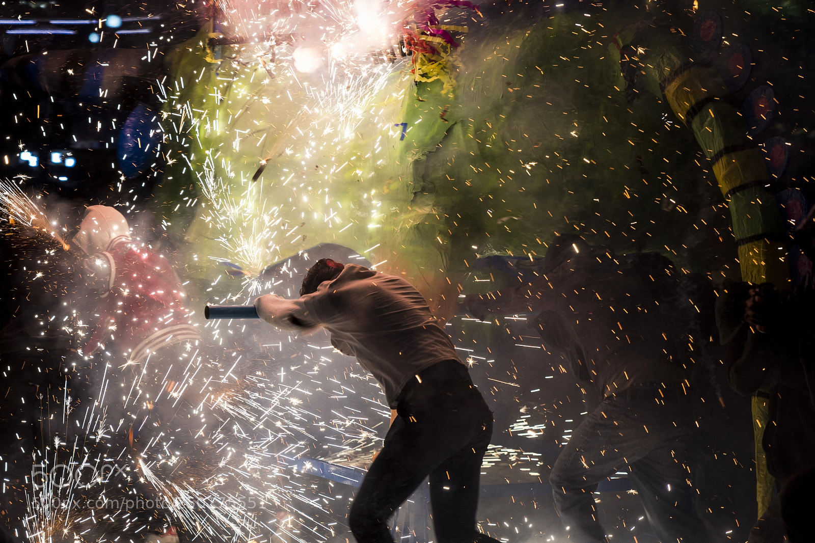 Nikon D7200 sample photo. La feria: fireworks driver photography