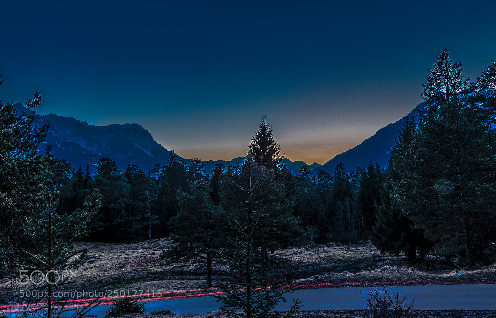 Canon EOS 7D Mark II sample photo. Blue hour garmisch partenkirchen photography