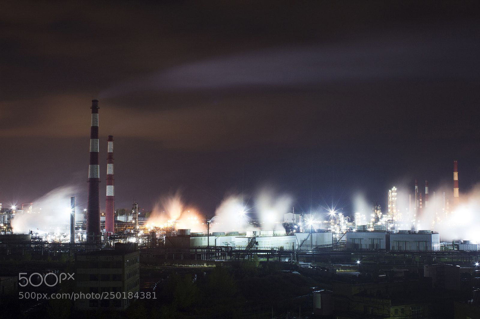 Canon EOS 650D (EOS Rebel T4i / EOS Kiss X6i) sample photo. Night industrial zone photography