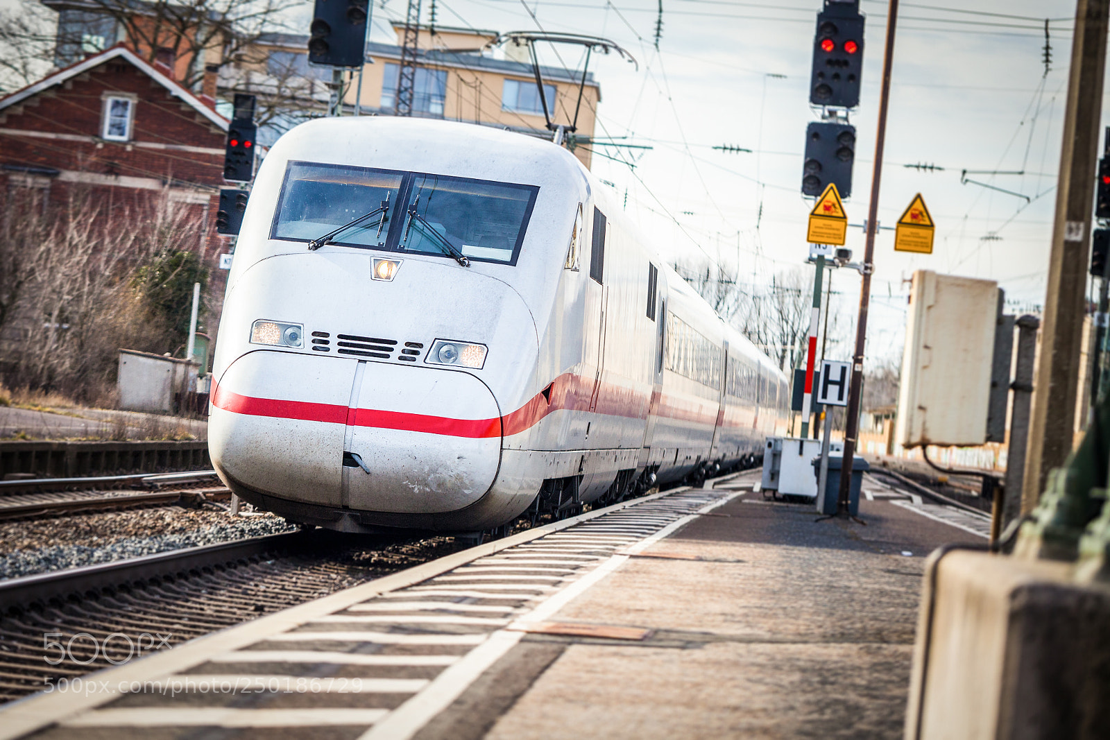 Canon EOS 5D Mark II sample photo. A german train passes photography