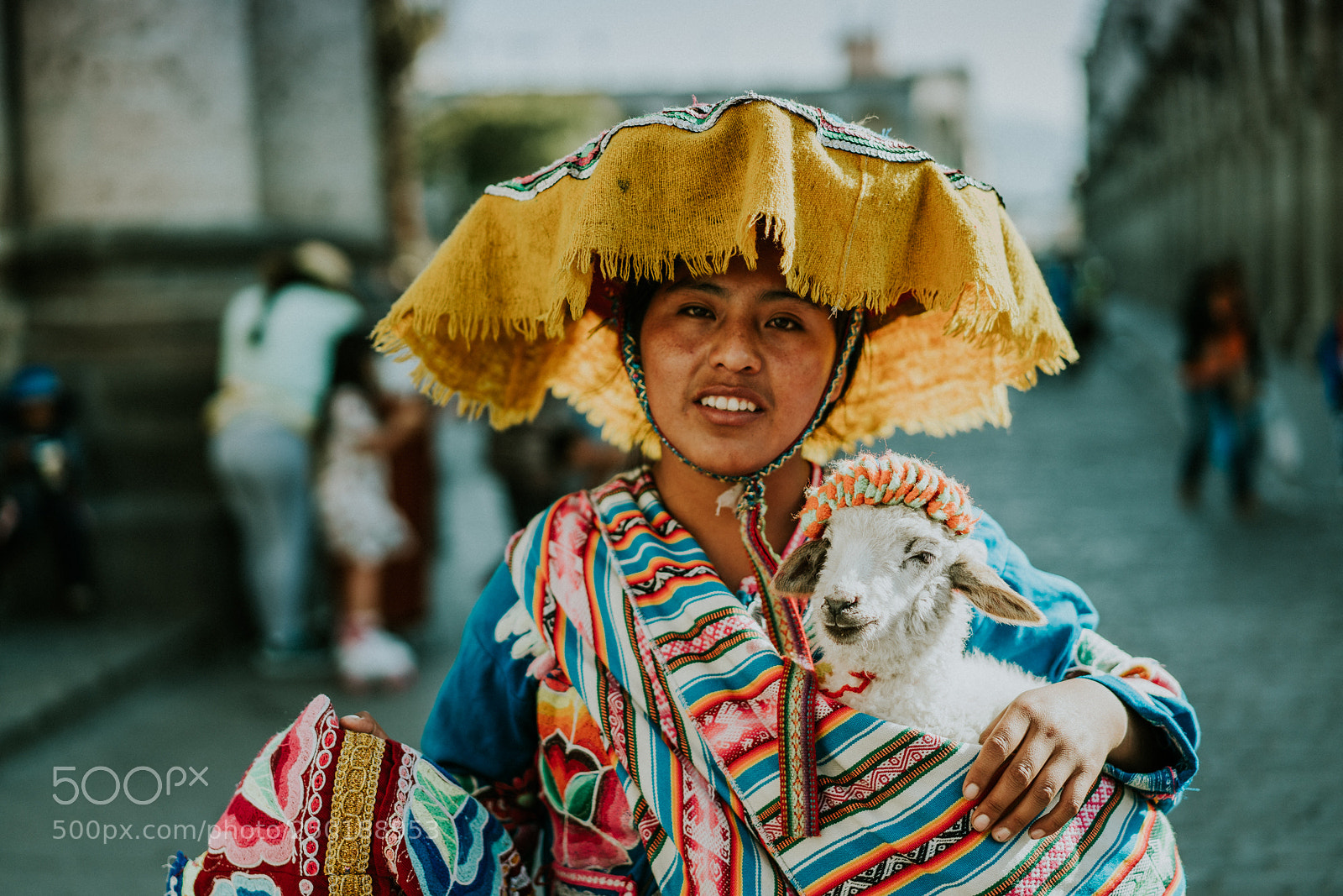 Sony a7R II sample photo. Woman and goat photography
