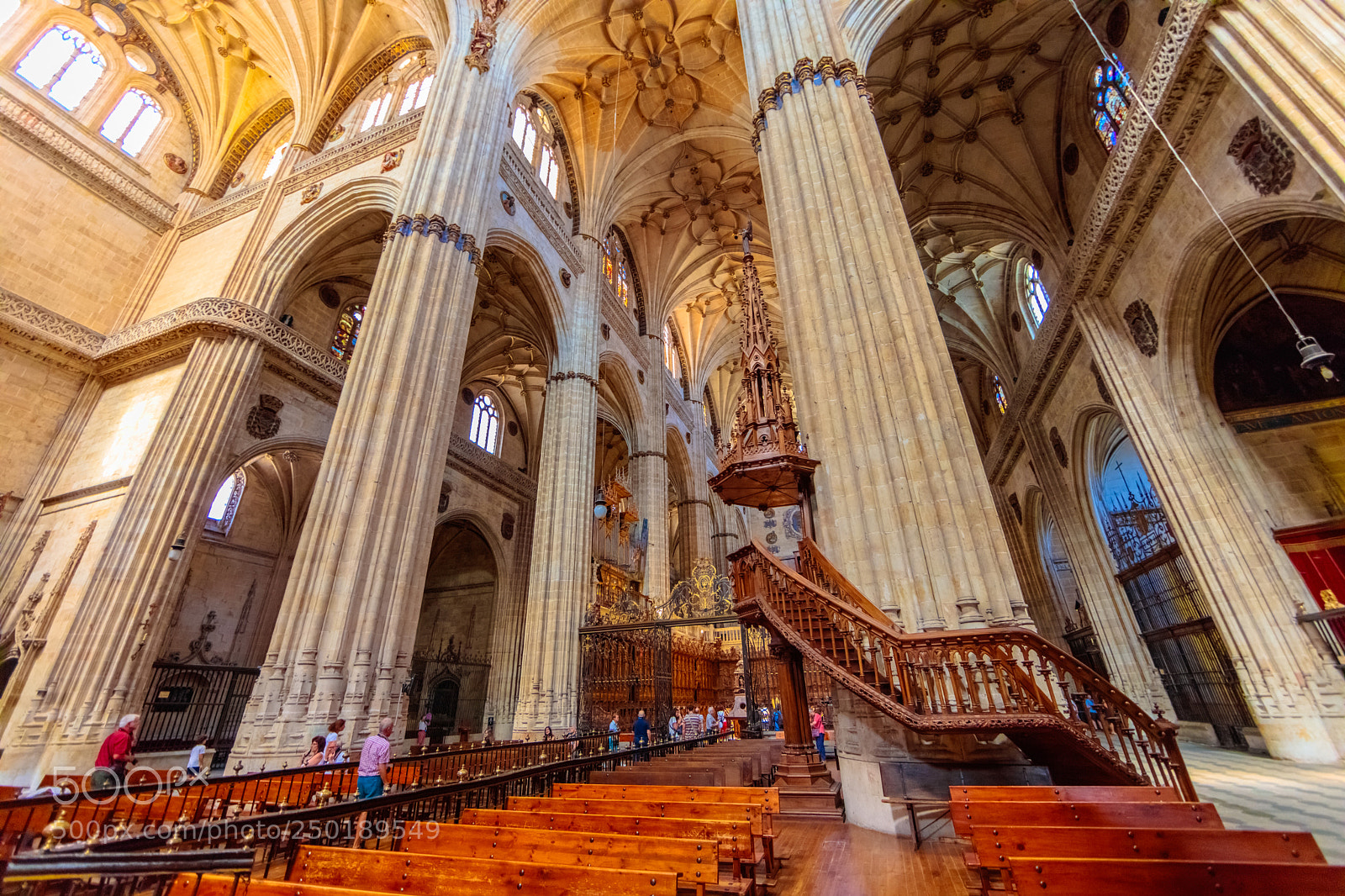 Canon EOS 5DS R sample photo. Interior catedral salamanca photography