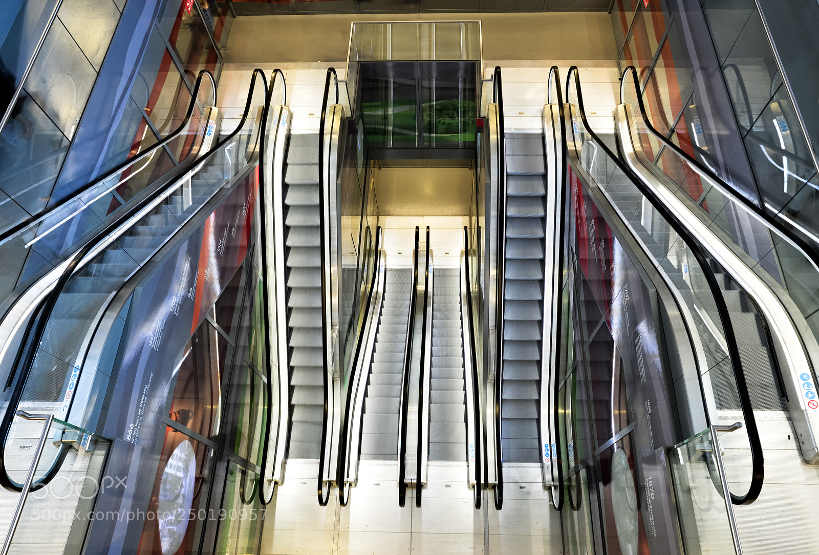 Pentax K-1 sample photo. Escalator photography