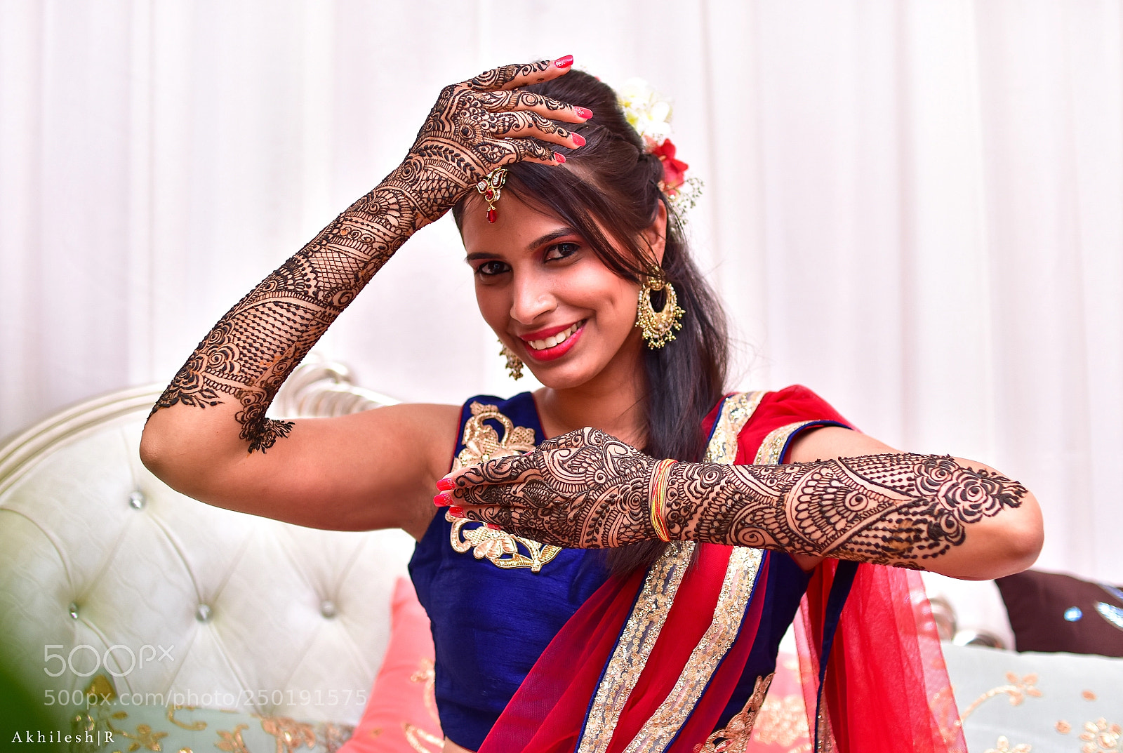 Nikon D7200 sample photo. Shilpa on her mehendi photography