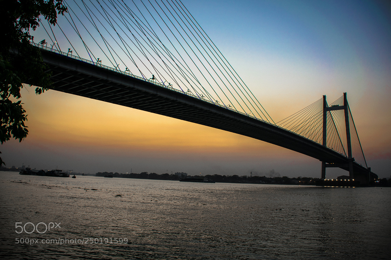 Nikon D5300 sample photo. Sky behind the bridge photography