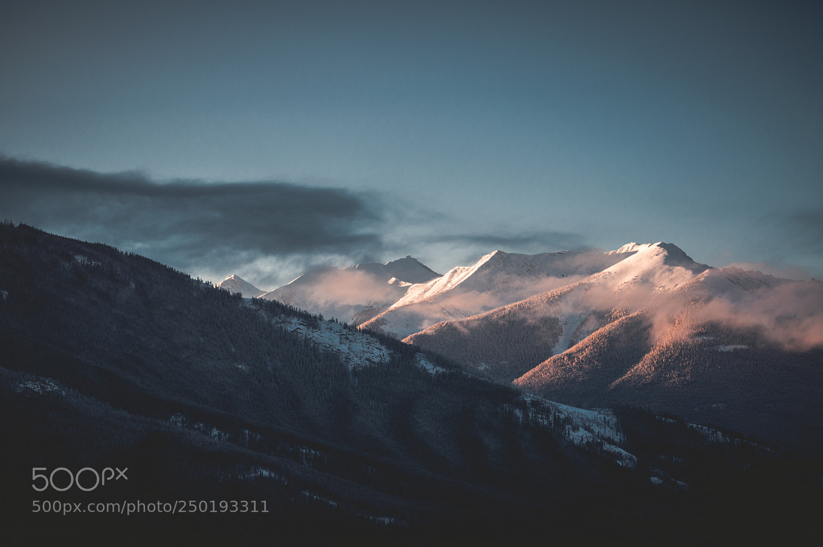 Nikon D5000 sample photo. Misty mountains photography